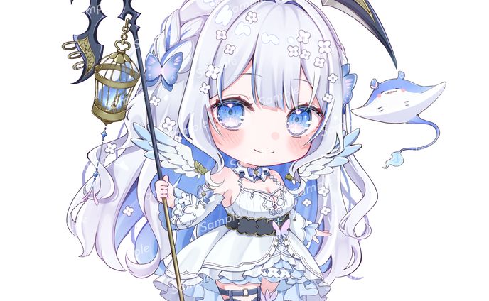 【お仕事】薄曖にあ様  SDイラスト(カラー差分あり)