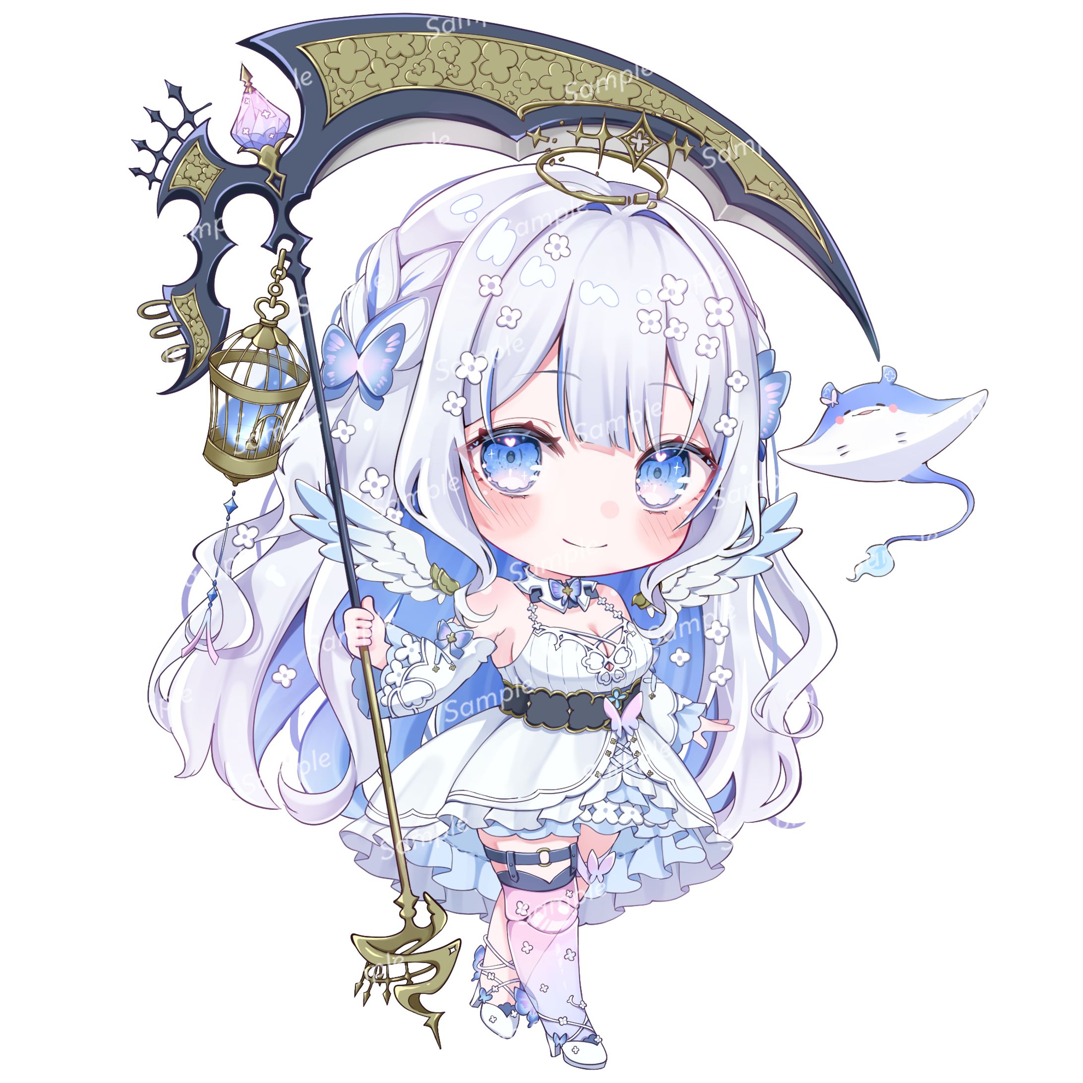 【お仕事】薄曖にあ様  SDイラスト(カラー差分あり)-1