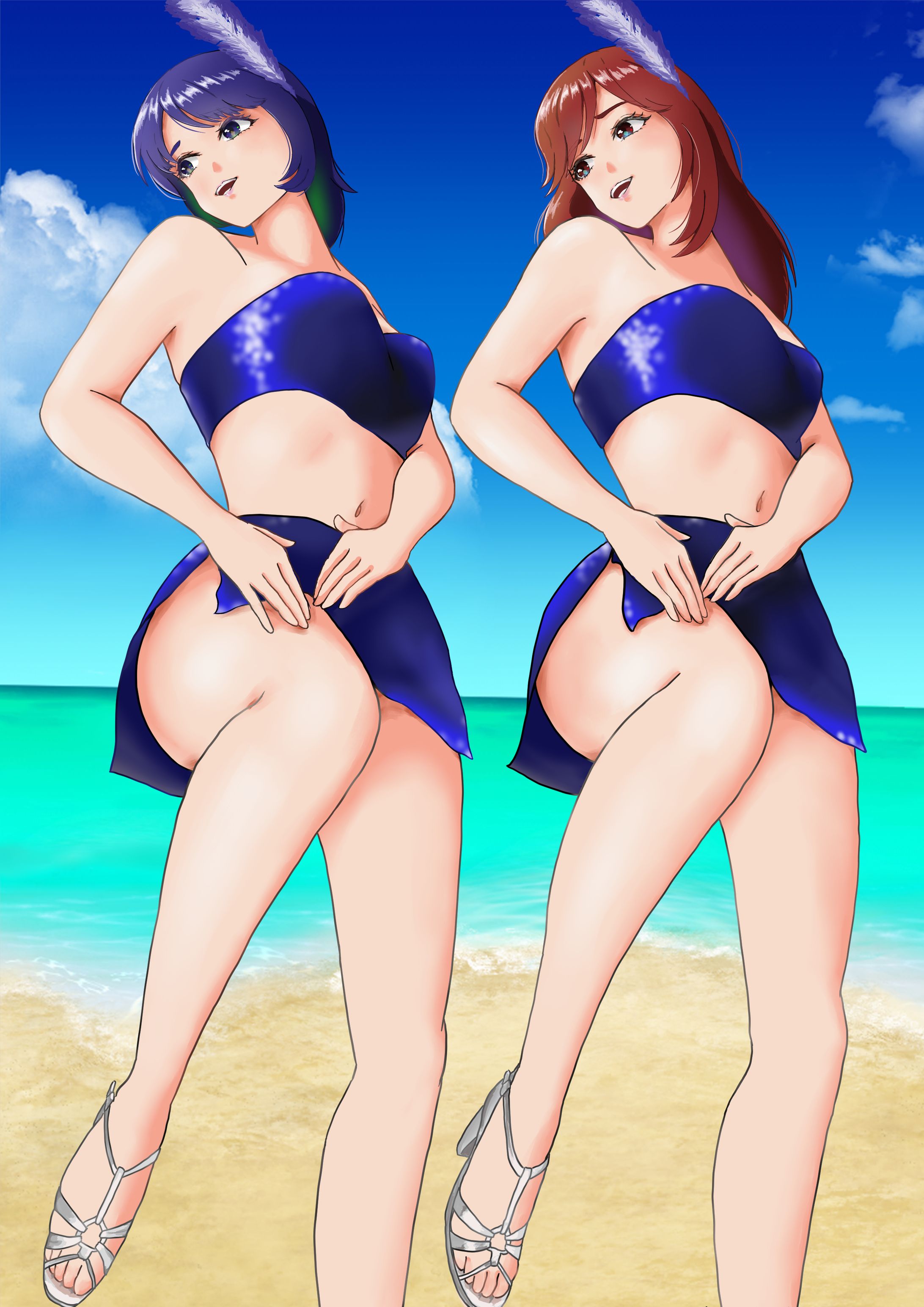 Pink Lady 「Nagisa no Sinbad」-1
