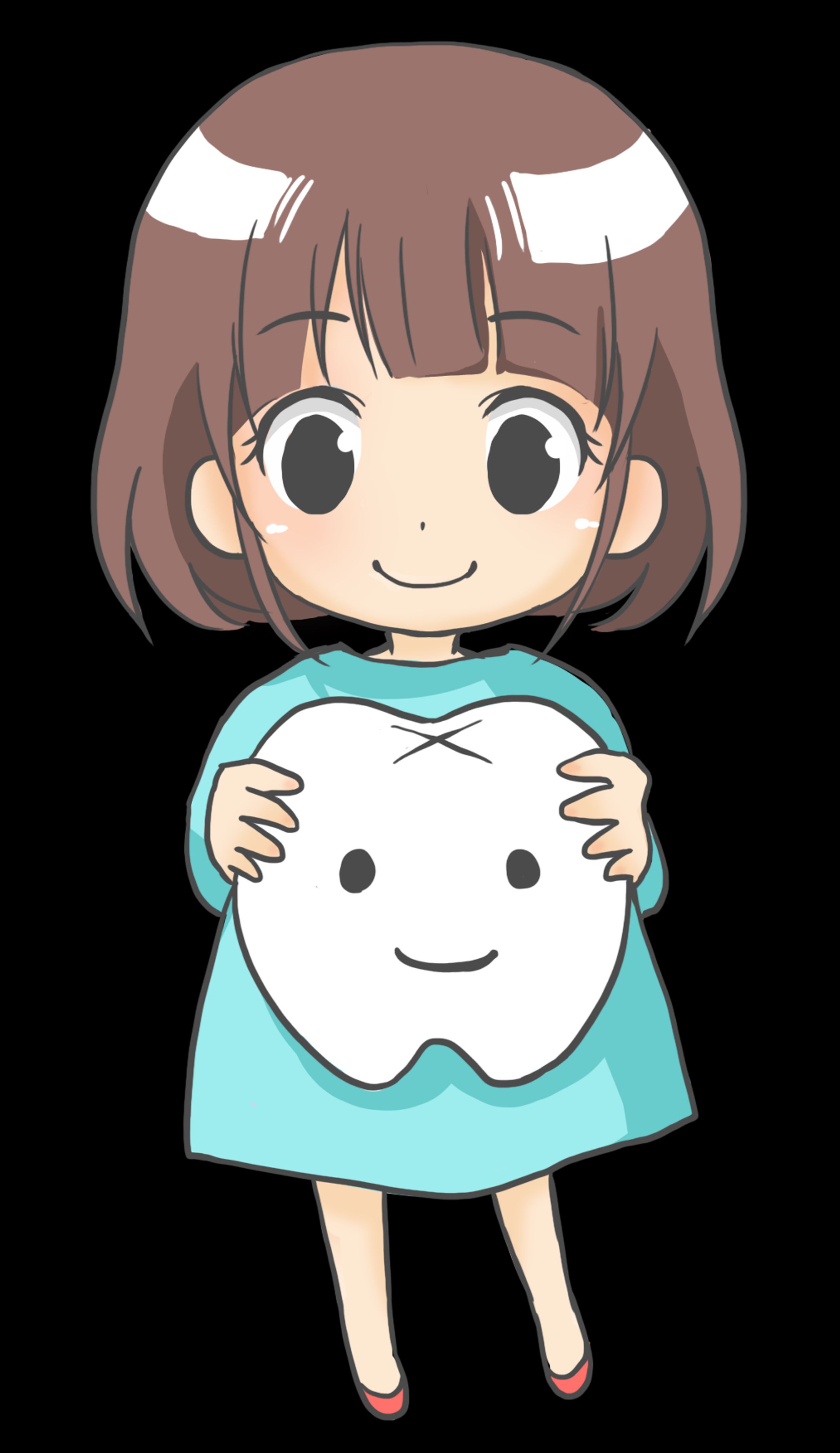 女の子と歯-1