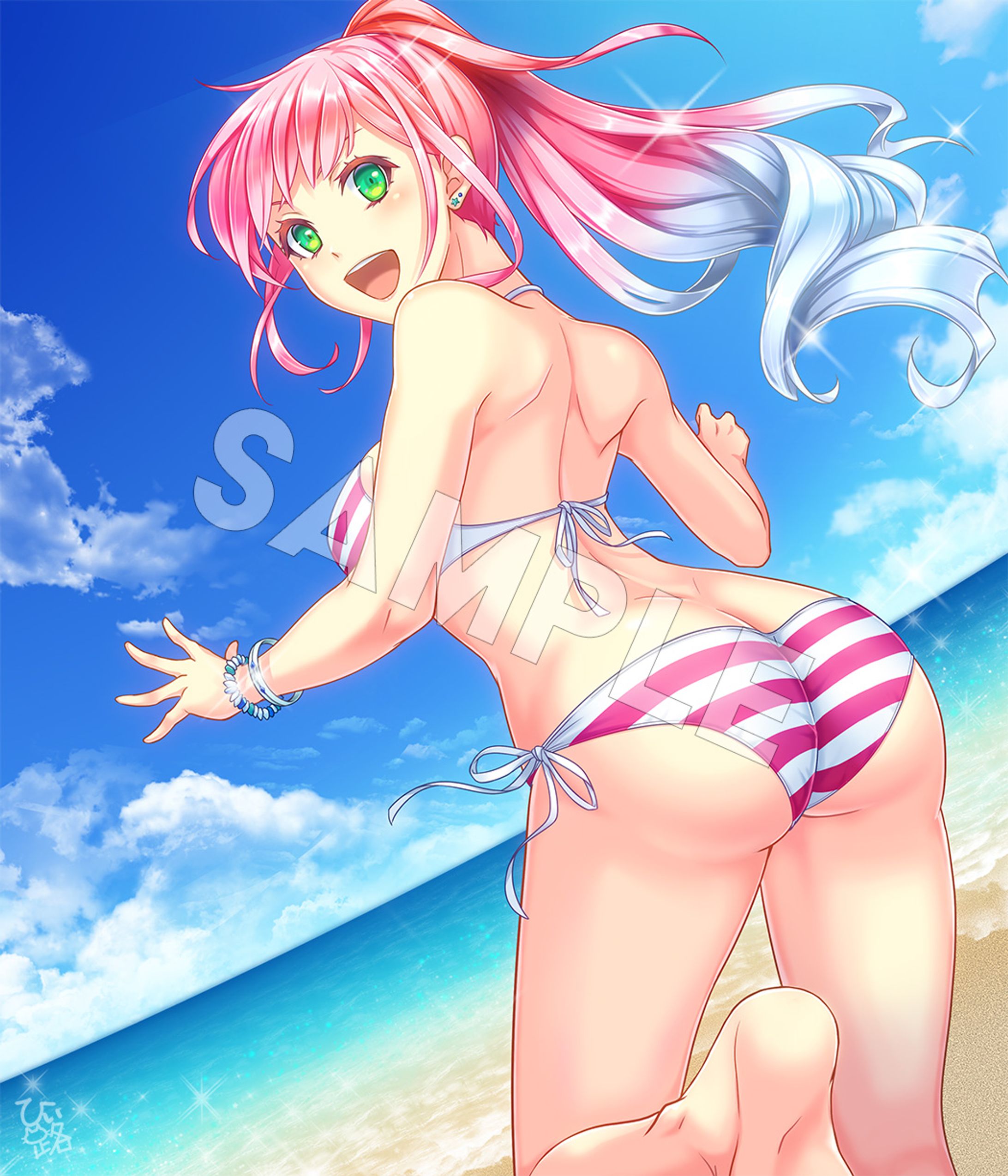 【オリジナルイラスト】_水着娘-1
