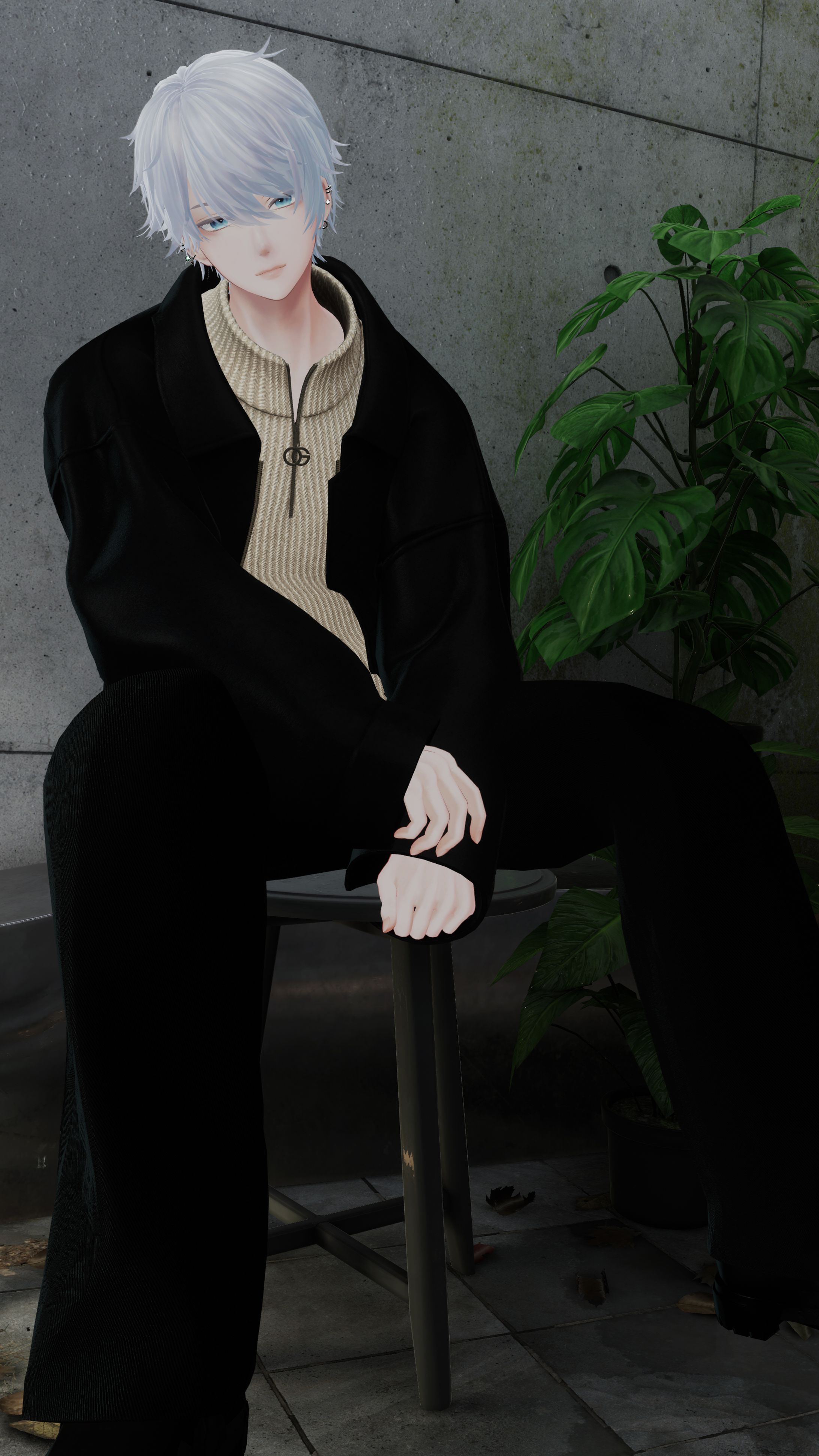 【モデル・PR】OGRE_LeatherBlouson-1