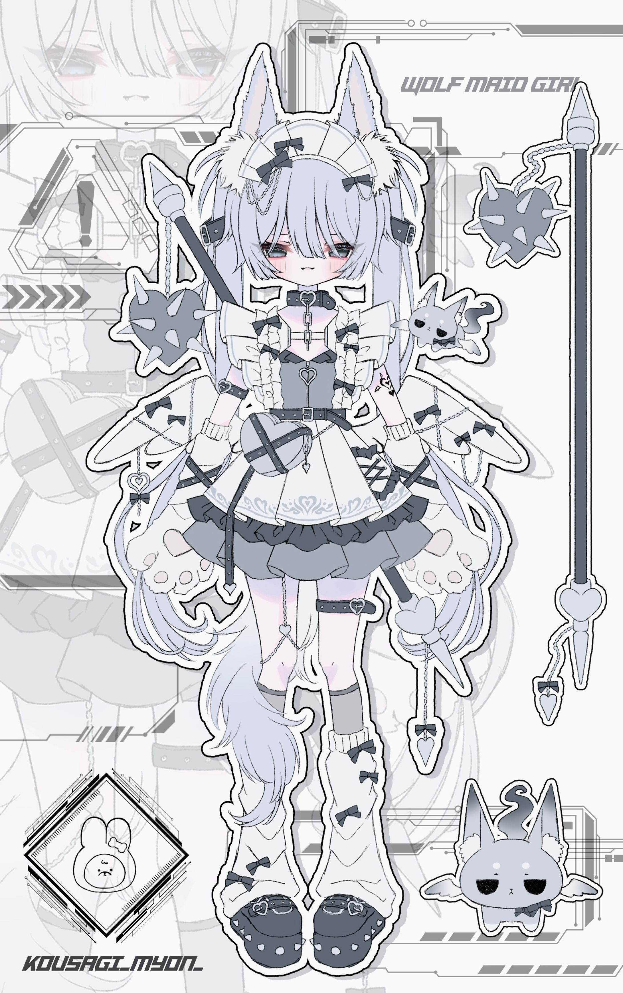 ウルフメイドな女の子-1