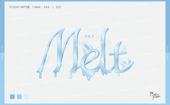スタジオアーツ様「Melt-メルト-」タイトルロゴ