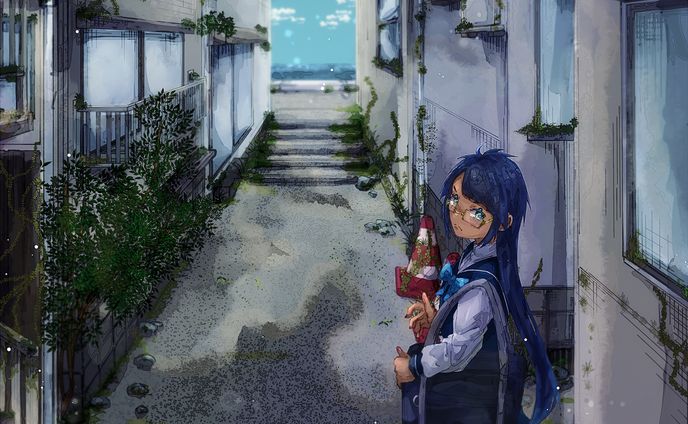 illustrator、一枚絵イラスト