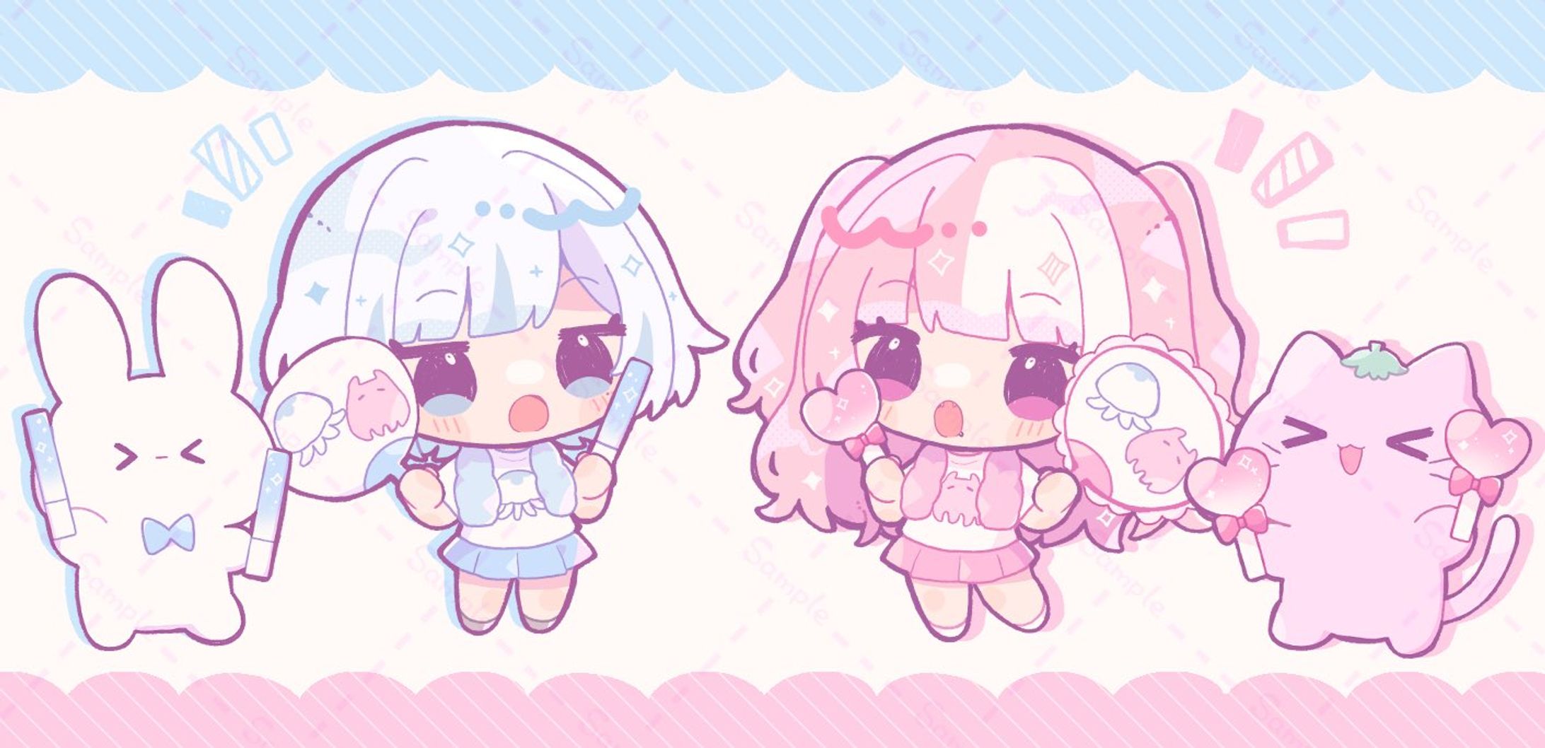 とまごり様歌ってみたMV内ミニキャライラスト-1