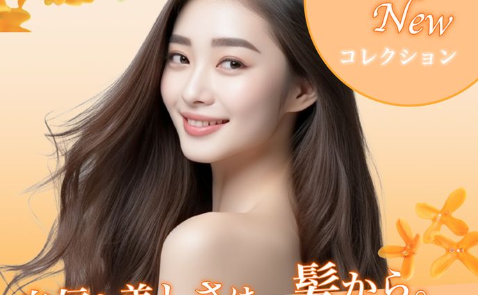 ヘアケア秋コレクション広告サンプル