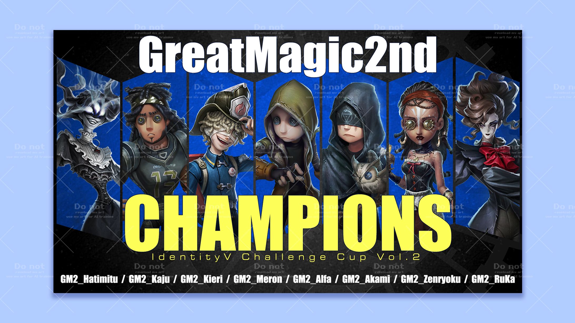 【配信画面】IdentityV Challenge Cup Vol.2-1