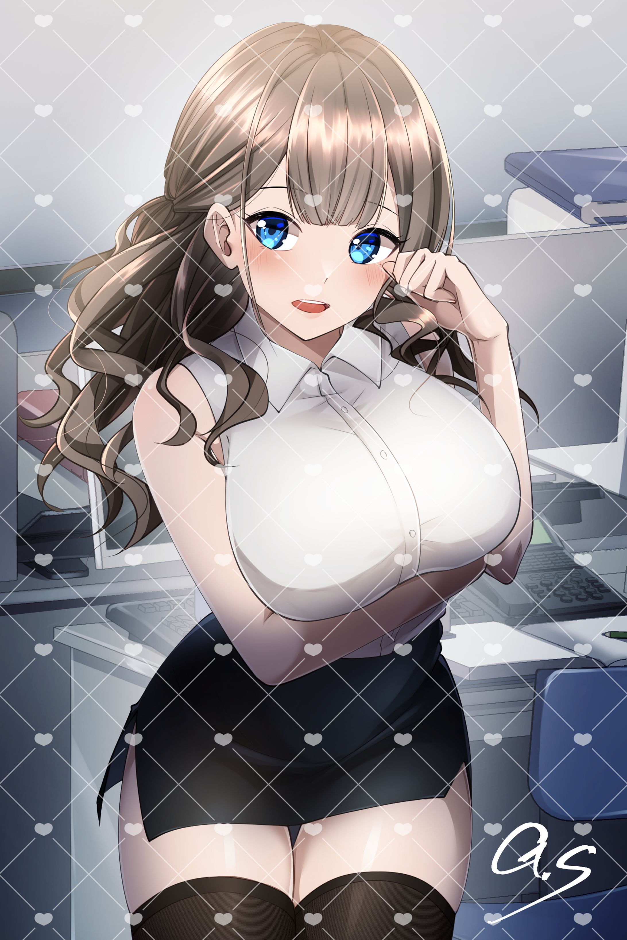 彼女さん/ご依頼イラスト-1