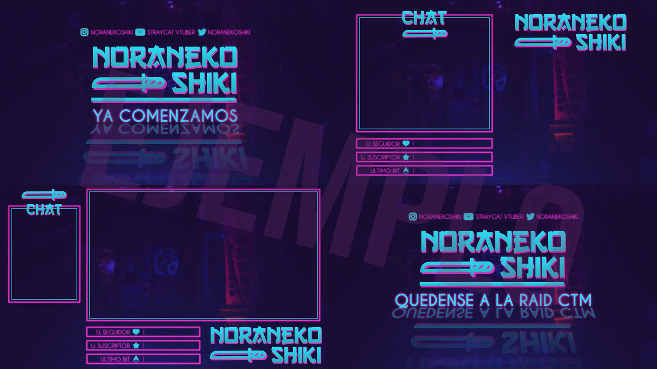 Twitch Overlay Noraneko Shiki-1