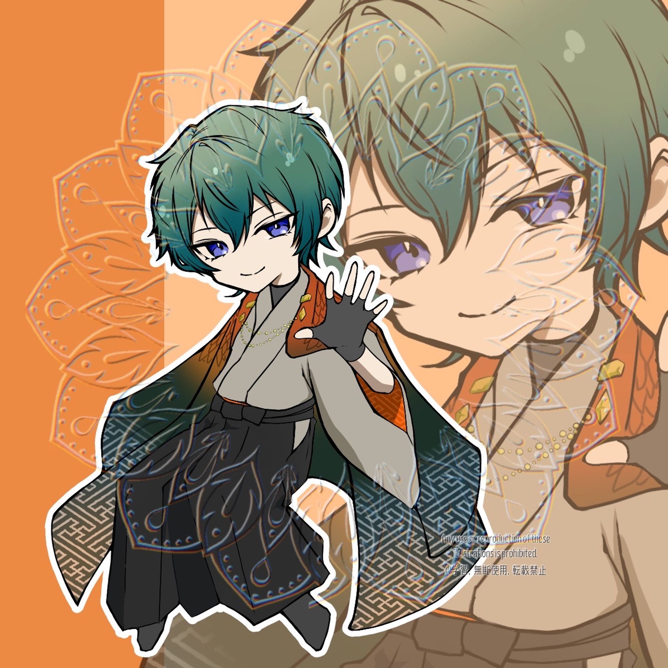 SD着物イラスト-1