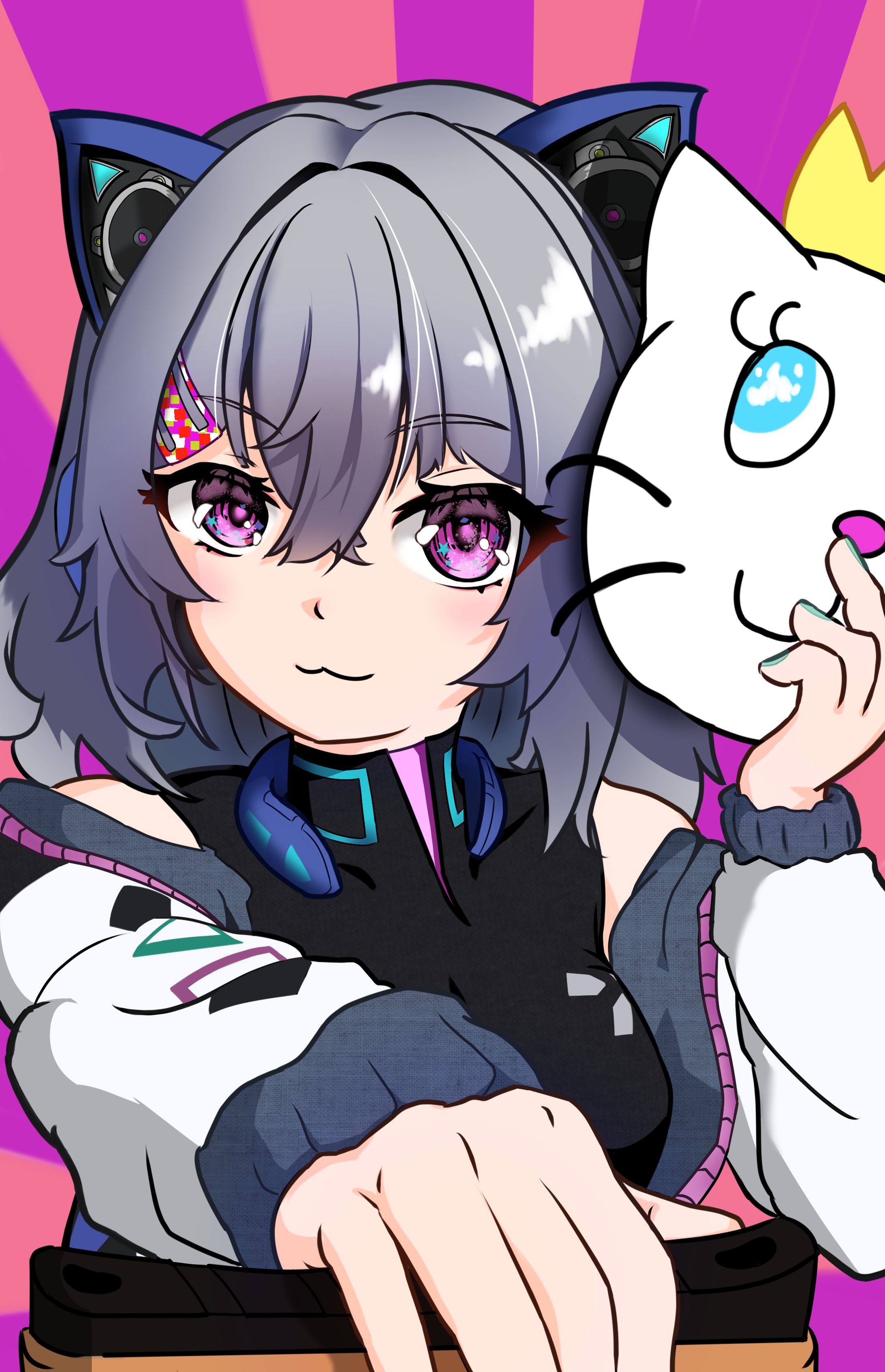 ゲーミング女の子１　V3-1