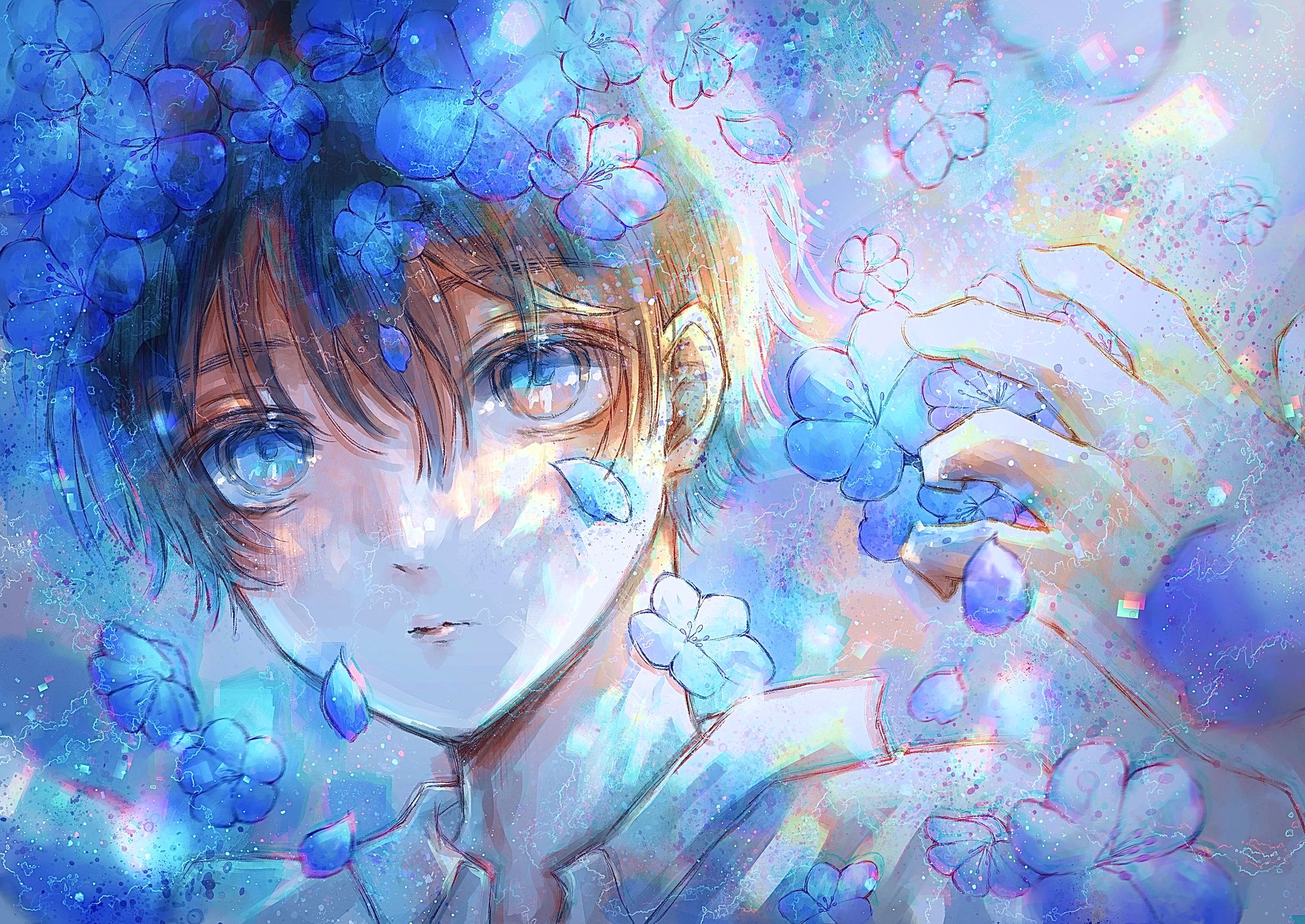 青い瞳の君-1