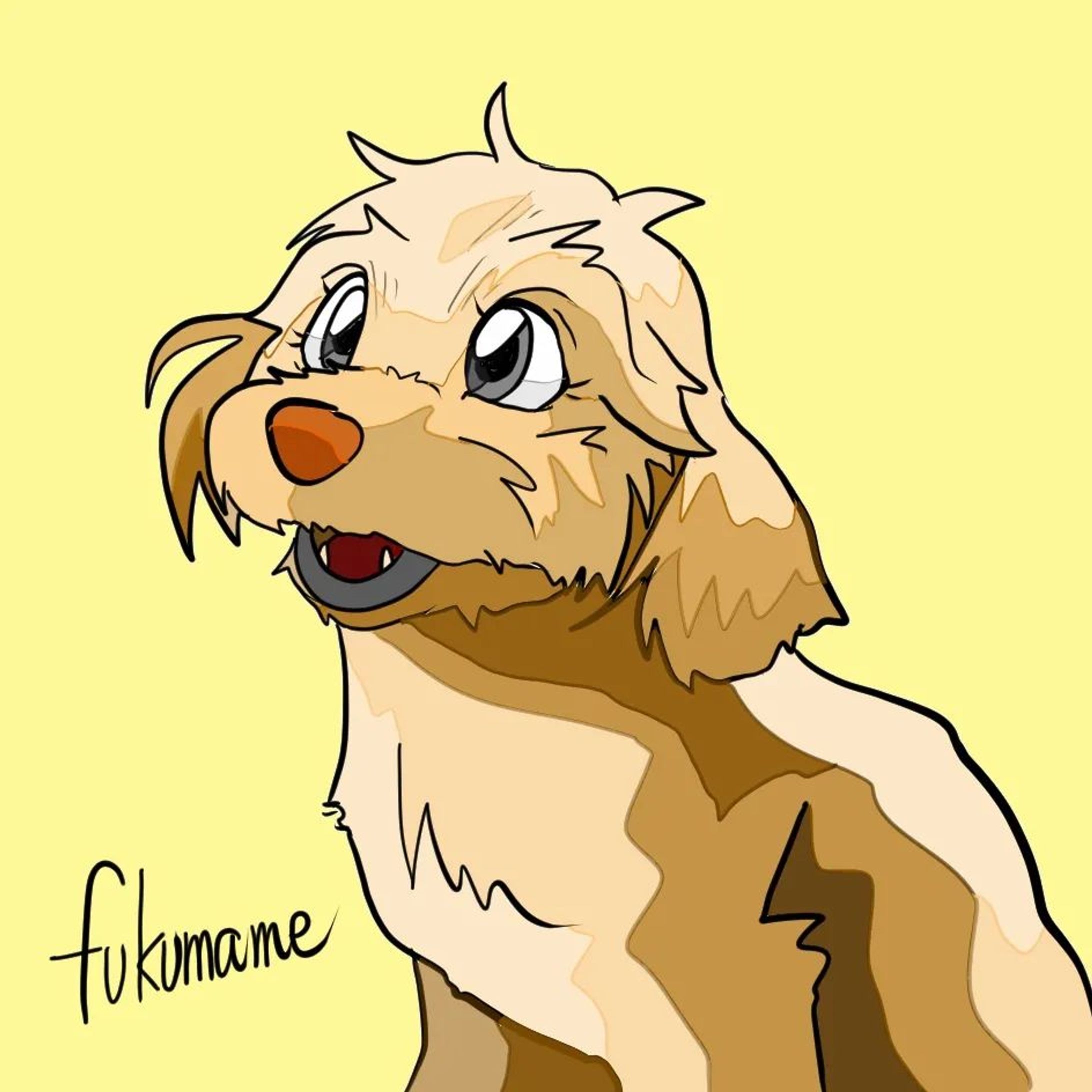 【デジ絵】『ちょいとリアルに🐶』-1