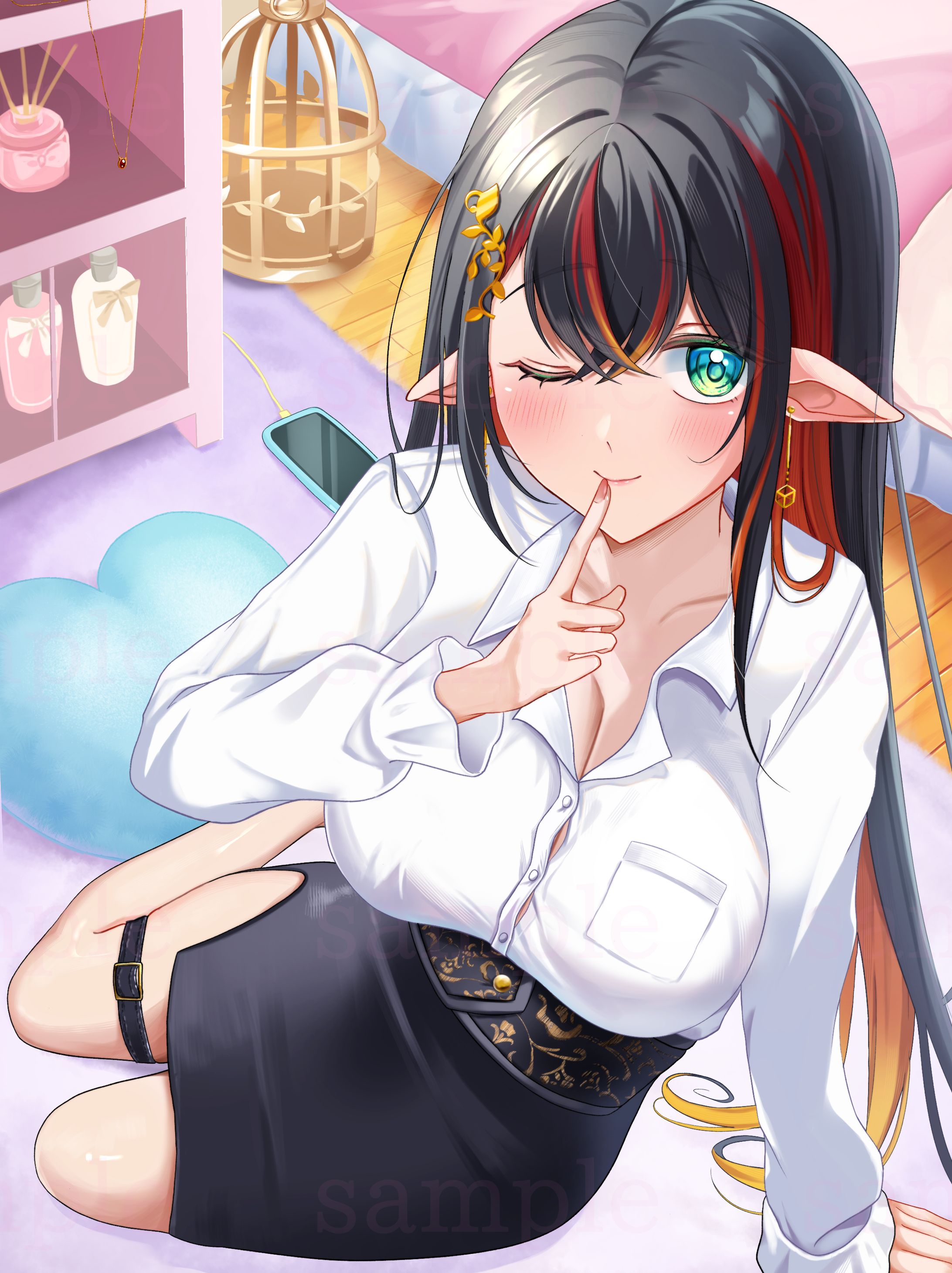 【一枚絵】隣野メルティナ様（ファンプレゼントイラスト）-1