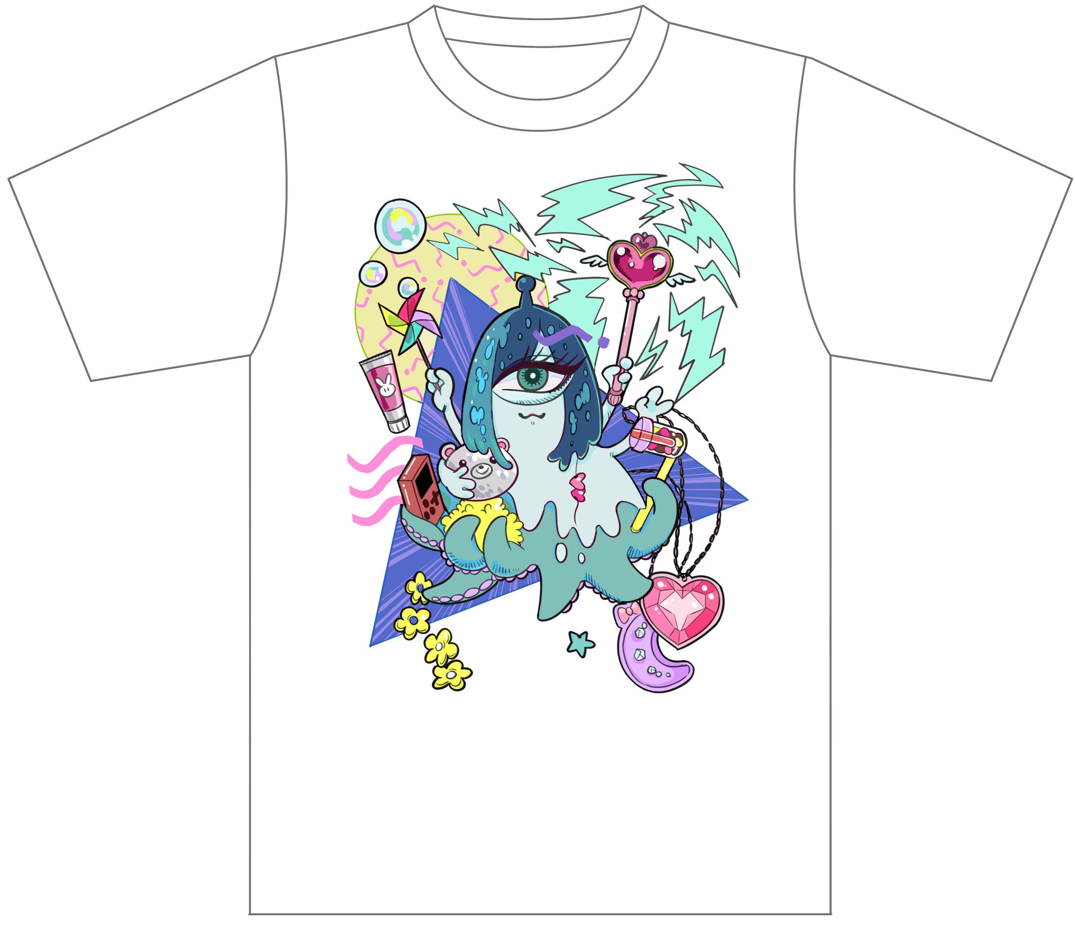 【アイドル実績3点】悲撃のヒロイン症候群東名阪ツアーメンバーTシャツ-1