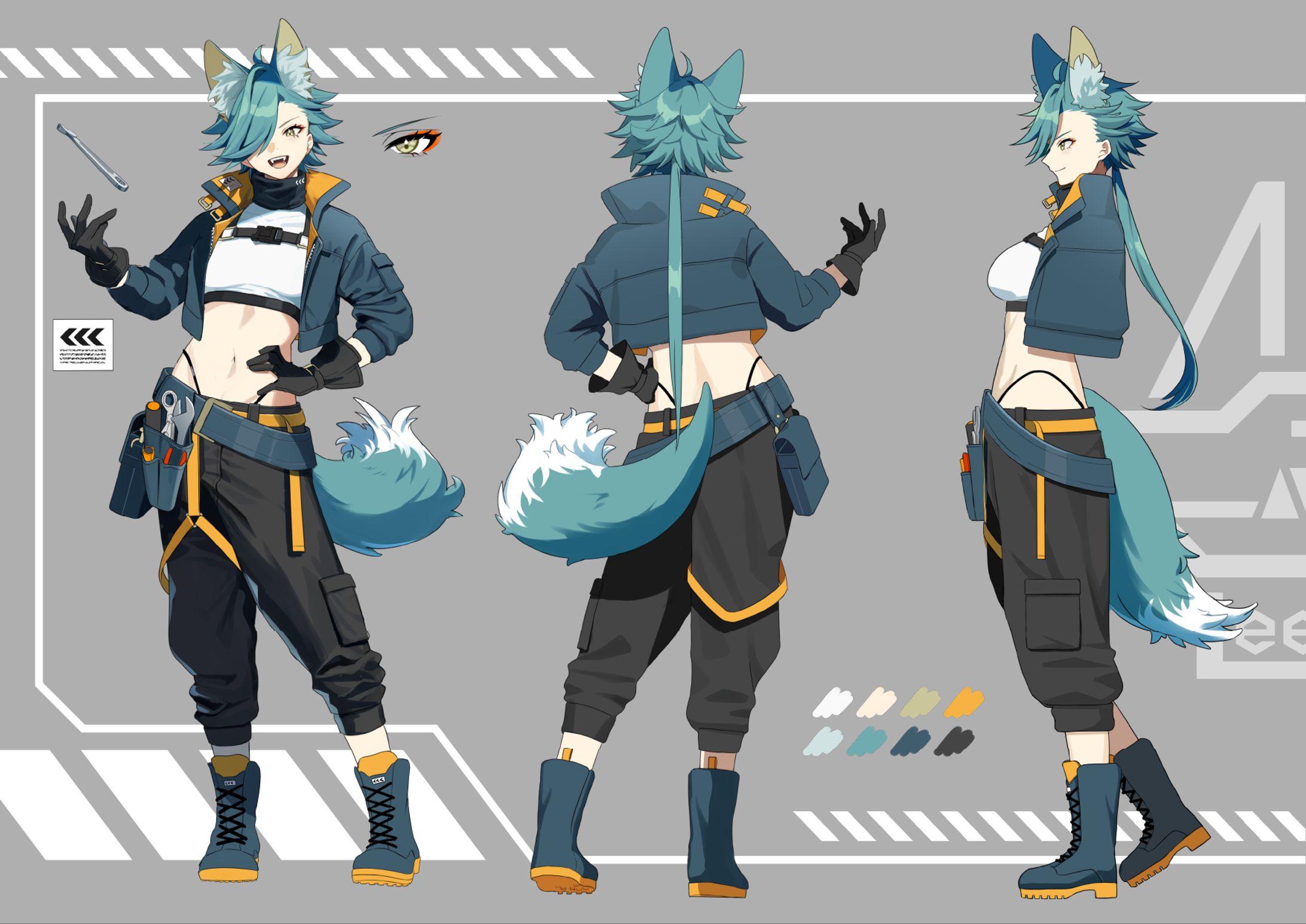 オリジナルキャラクター「leeze」設定画-1