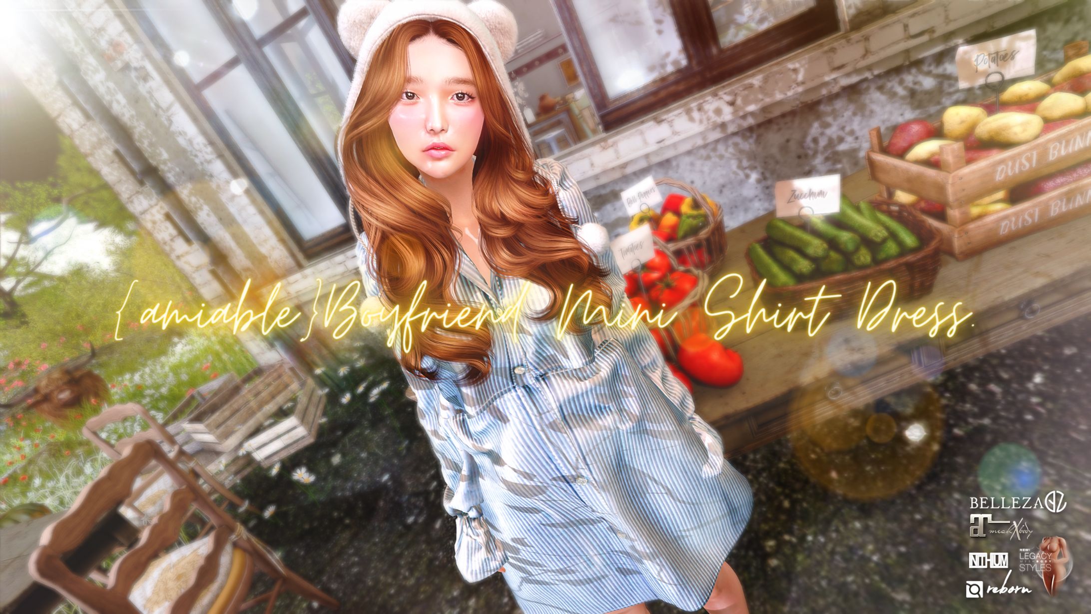 {amiable}Boyfriend Mini Shirt Dress＠the C88(Special SALE).-1