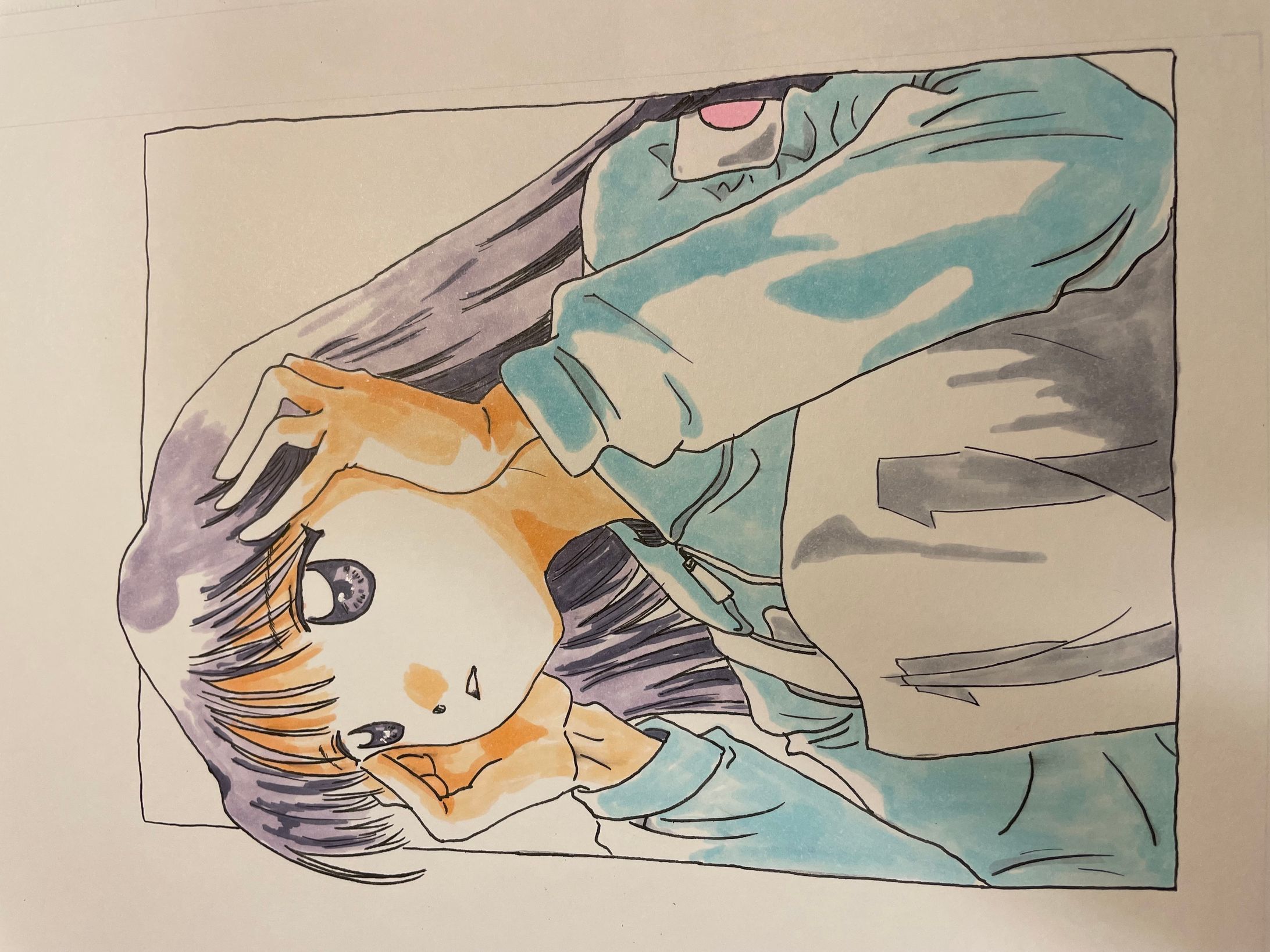 ありす宇宙までも　手描きイラスト-1
