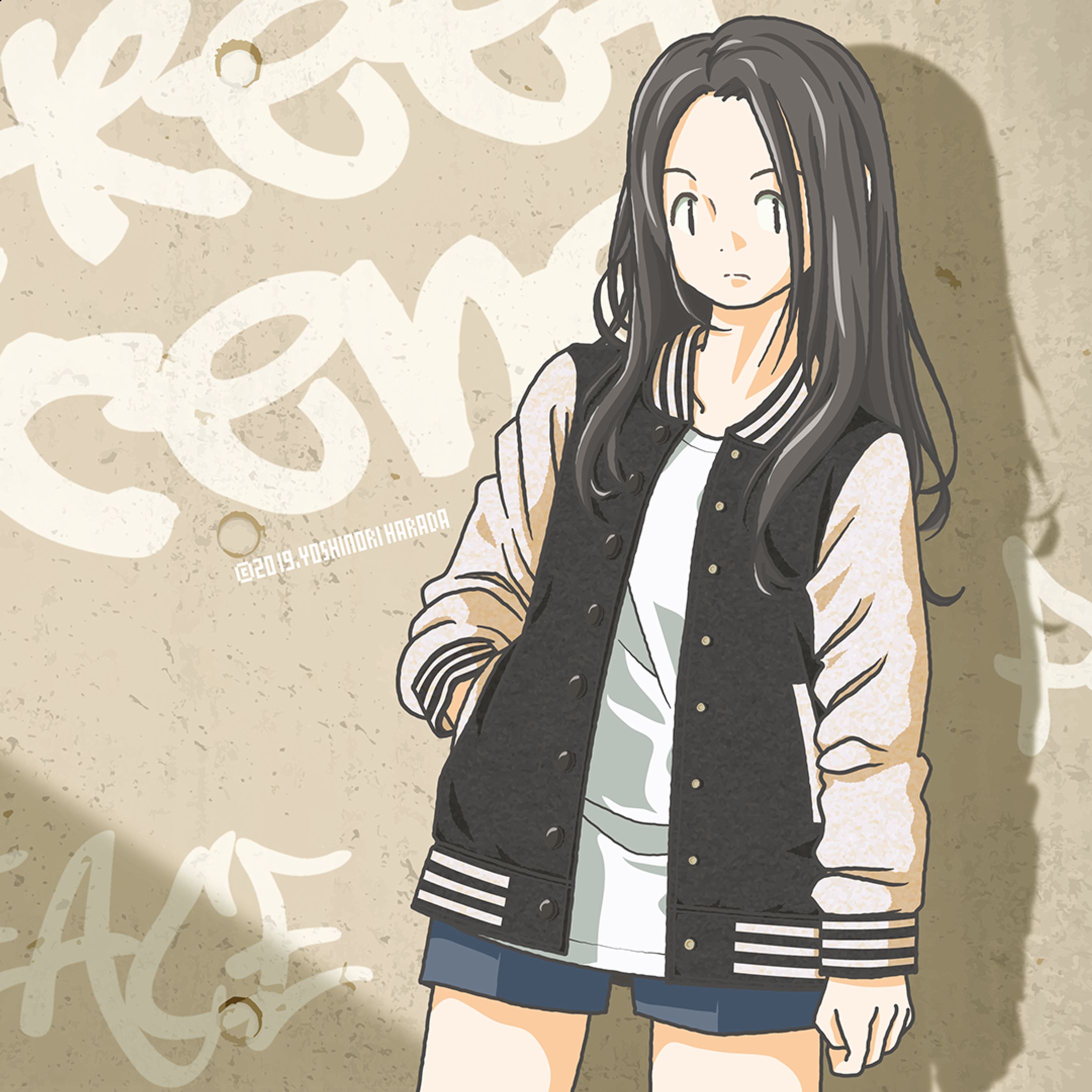 Varsity Jacket Girl-1