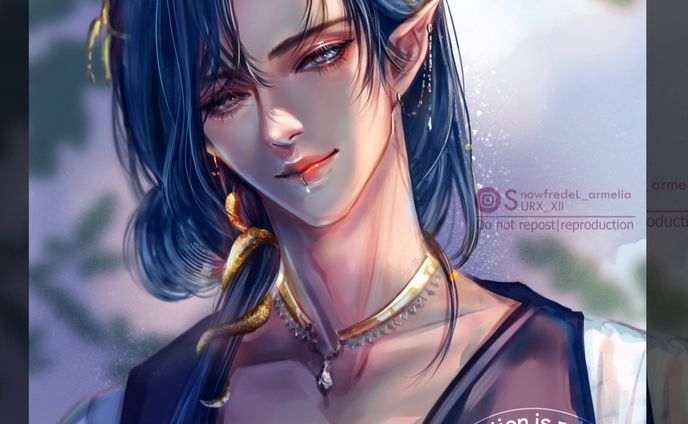 🌸#DTIYS for @beeinghan #han14kdtiys 
❤️⭐Save, share, or any support are greatly appreciated ⭐ 😇❤️

💮Note: Swipe to the right for the closeup, and the last page for the original.

❤️ Thanks to artist friends @koshojin who first joined this one. I remember seeing her fantastic entry and saw the original reference and I really like it (I know the artist from her feed as well, and totally love them).

Not many DTIYS entries allow you to swap the gender so I wanna give it a try, I love to redesign things and I just realized not that long from when I joined the IG activity, so much fun with this piece.

💮I want to keep the original long hair, so I designed it as the low 1 bun, I'm in love with long hair guys lol.
Hope you like this version.

Note:
2 parts of camera records are available on my profile, if you're into the reels, please do not hesitate to visit.

#animedrawing #fanart #portrait
#procreateillustration #semirealism #characterart #dtiyschallenge #characterdesign