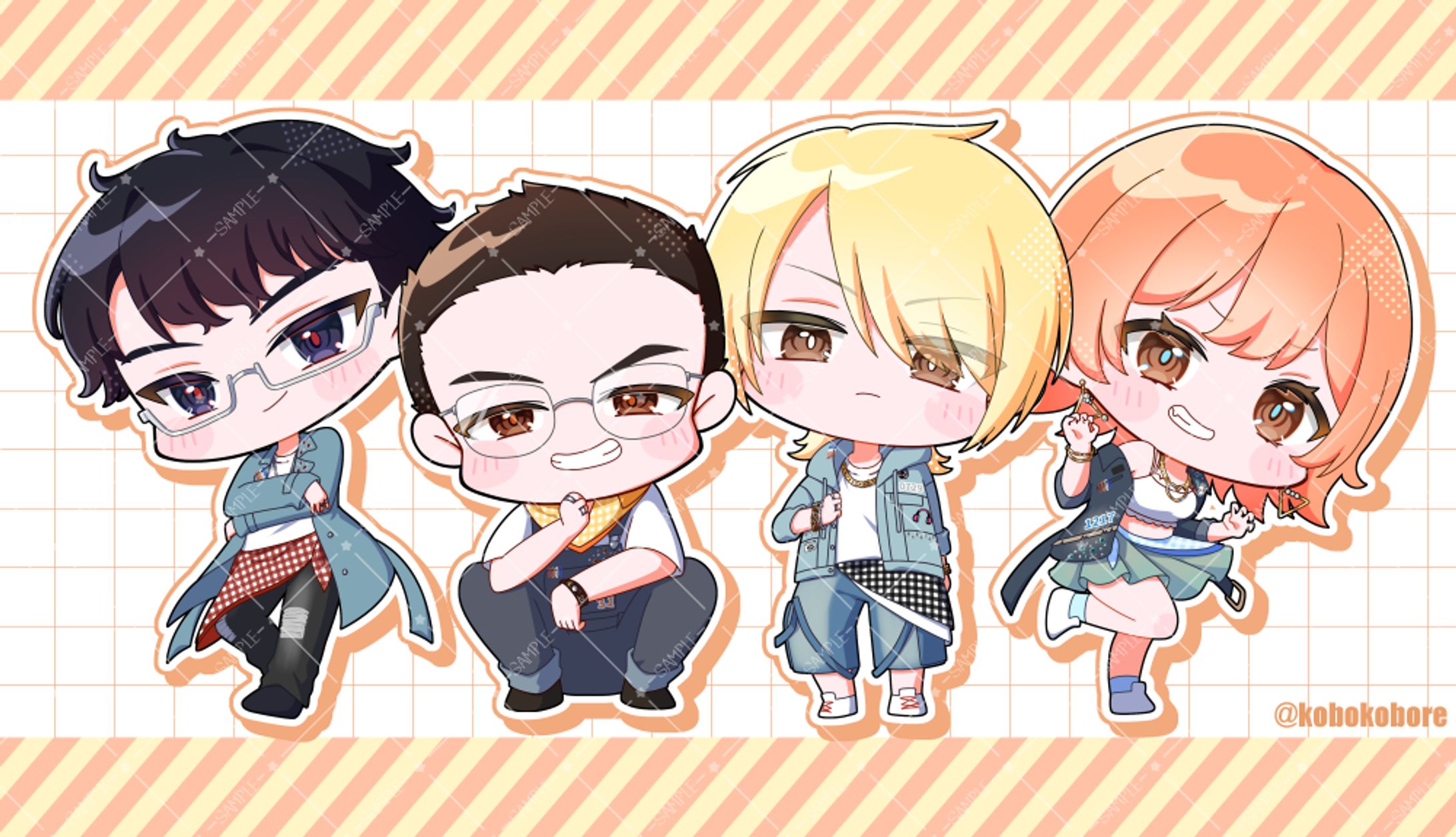 【オタアニ10！様】5周年グッズ用イラスト-1