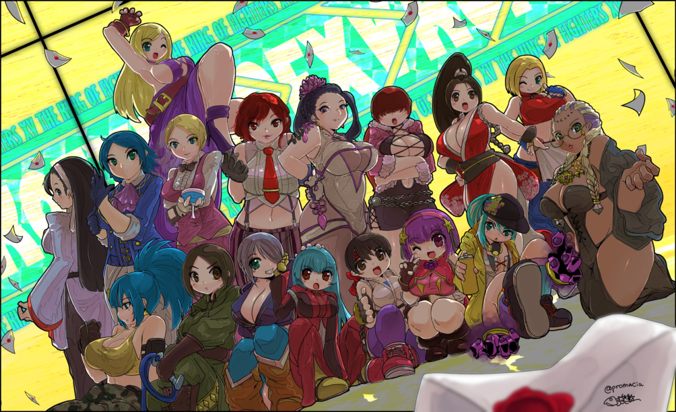 THE KING OF FIGHTERS XV 女性キャラ17人イラスト-1