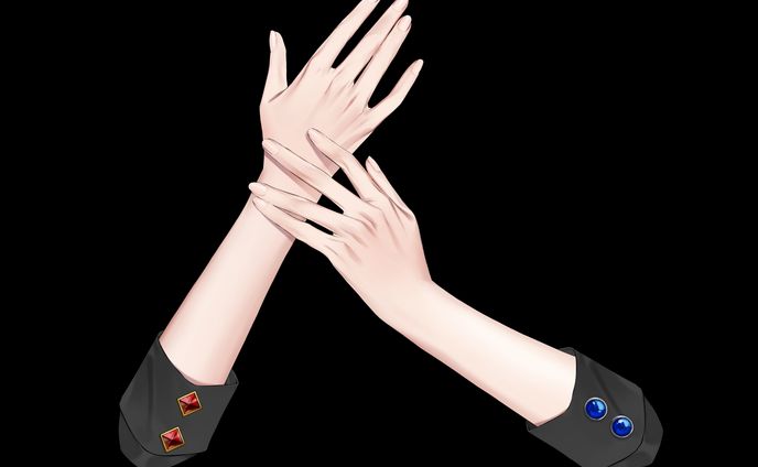 Vtuber 『レイ・ド・ブラン』様  腕パーツ制作