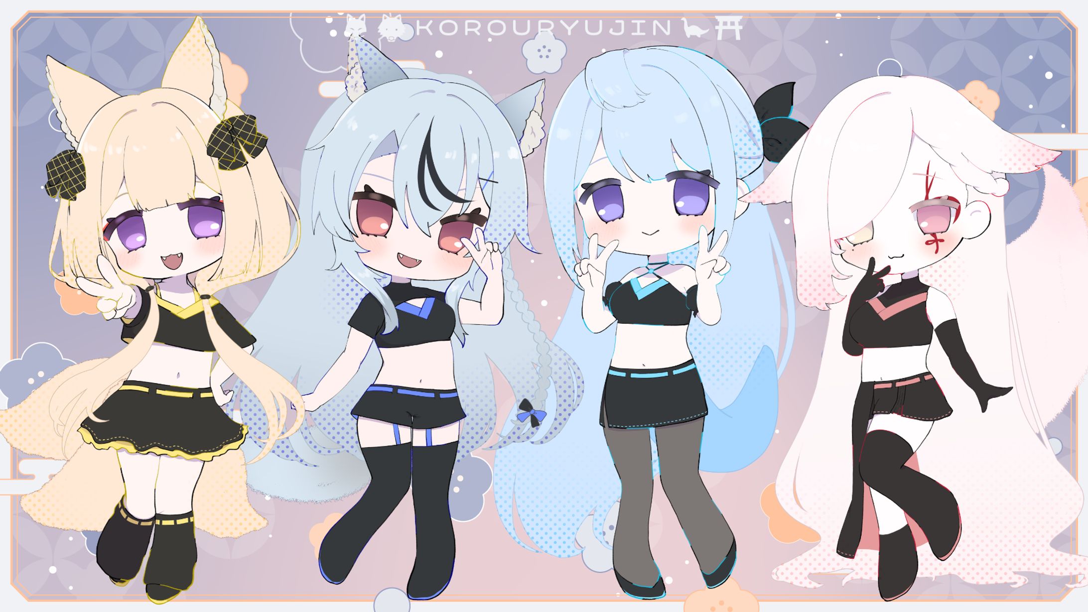 SDイラスト￤Vtuberグループ狐狼竜神-1