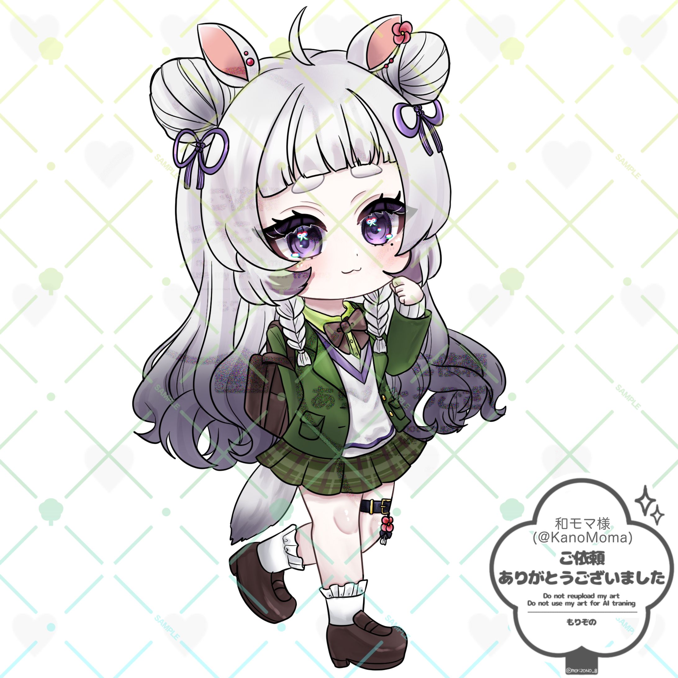 【橘音様ご依頼】和モマ様制服ファンアート-1