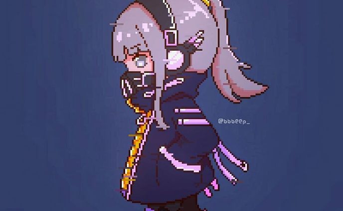 (swipe for the process)
Cyber angel ft. Shirayuri Lily...I'm still not used to sketch on pixel but the process is fun
.
.
.
#pixelart #art #illustration #vtuber #digitalart #IbispaintX