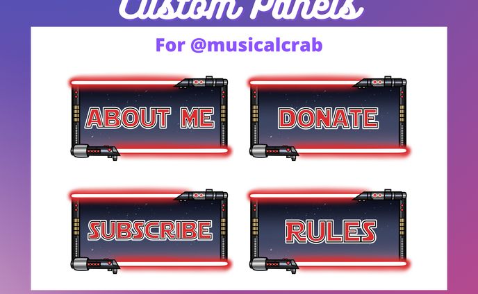 Panels for musicalcrab