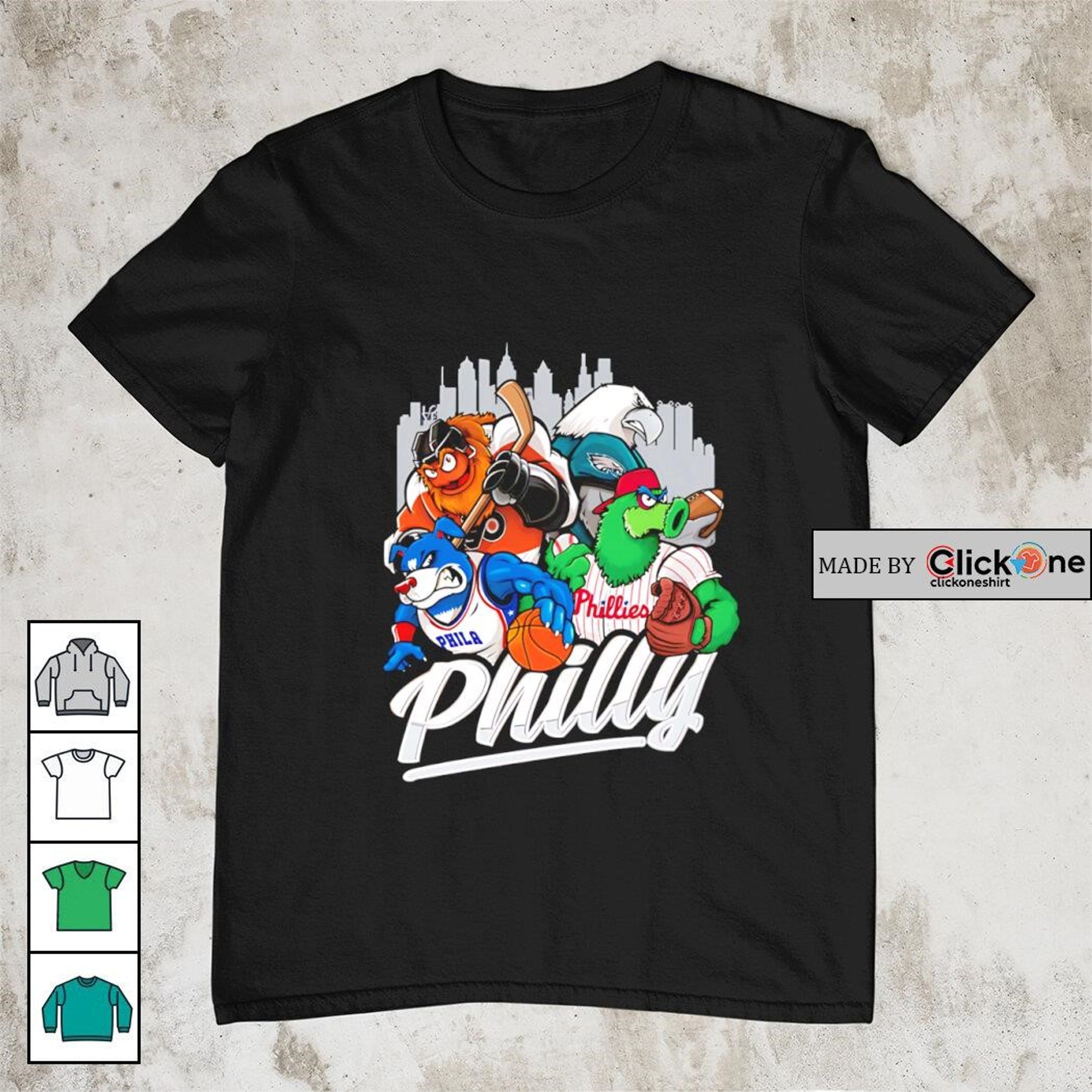 Philly United – City Skyline Sports Tribute Tee-1