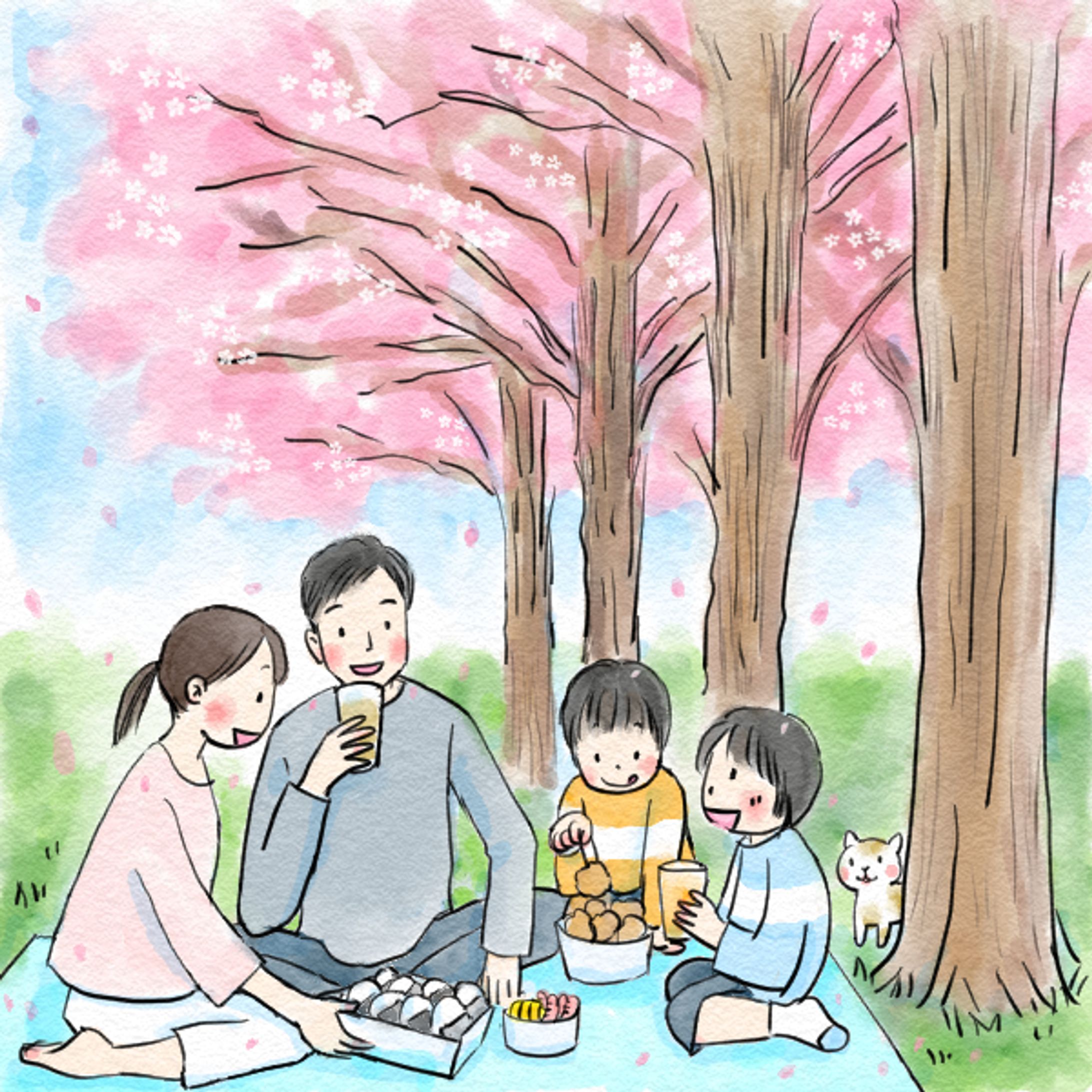楽しいお花見-1
