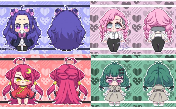 ちびキャラ二面図