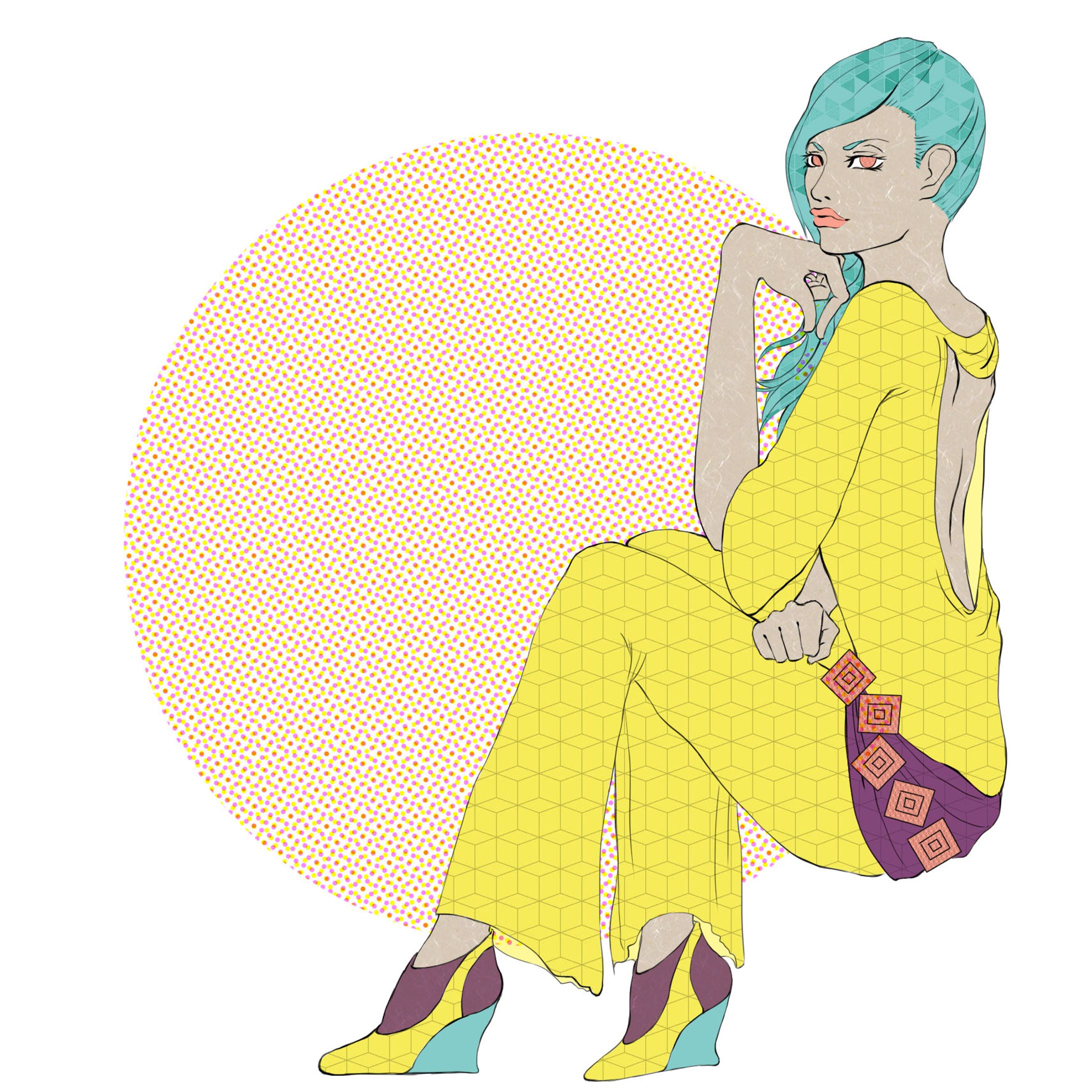 オリジナルイラスト【エスニックガール】-1