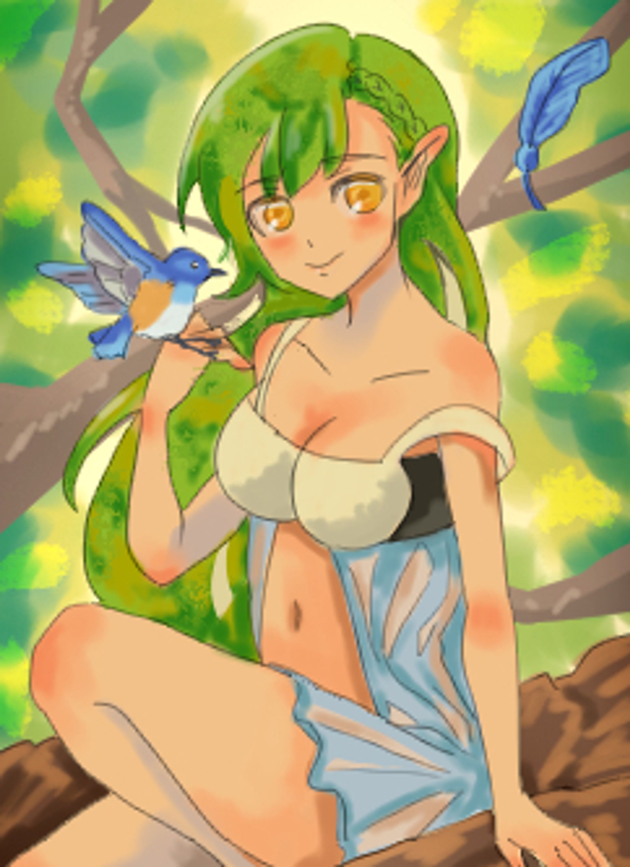 Character Illustration(fresh green)-1