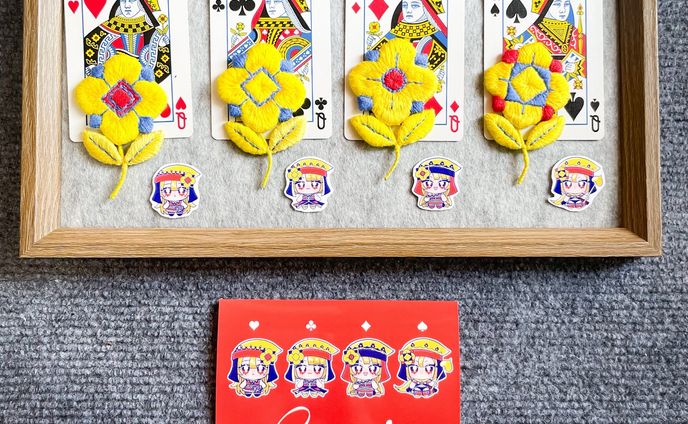 刺繍アート作品
