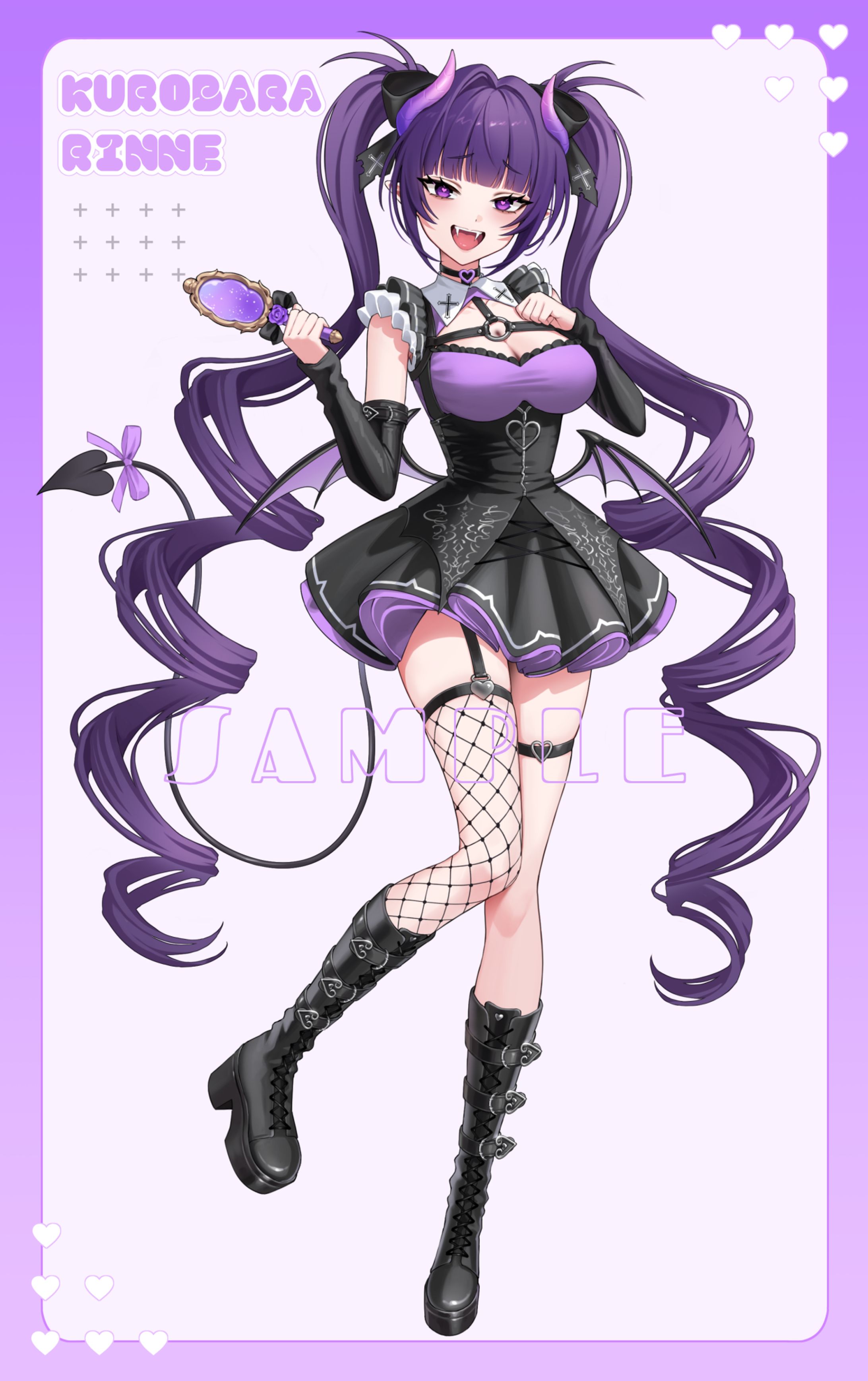 黒原凛音様 立ち絵-1