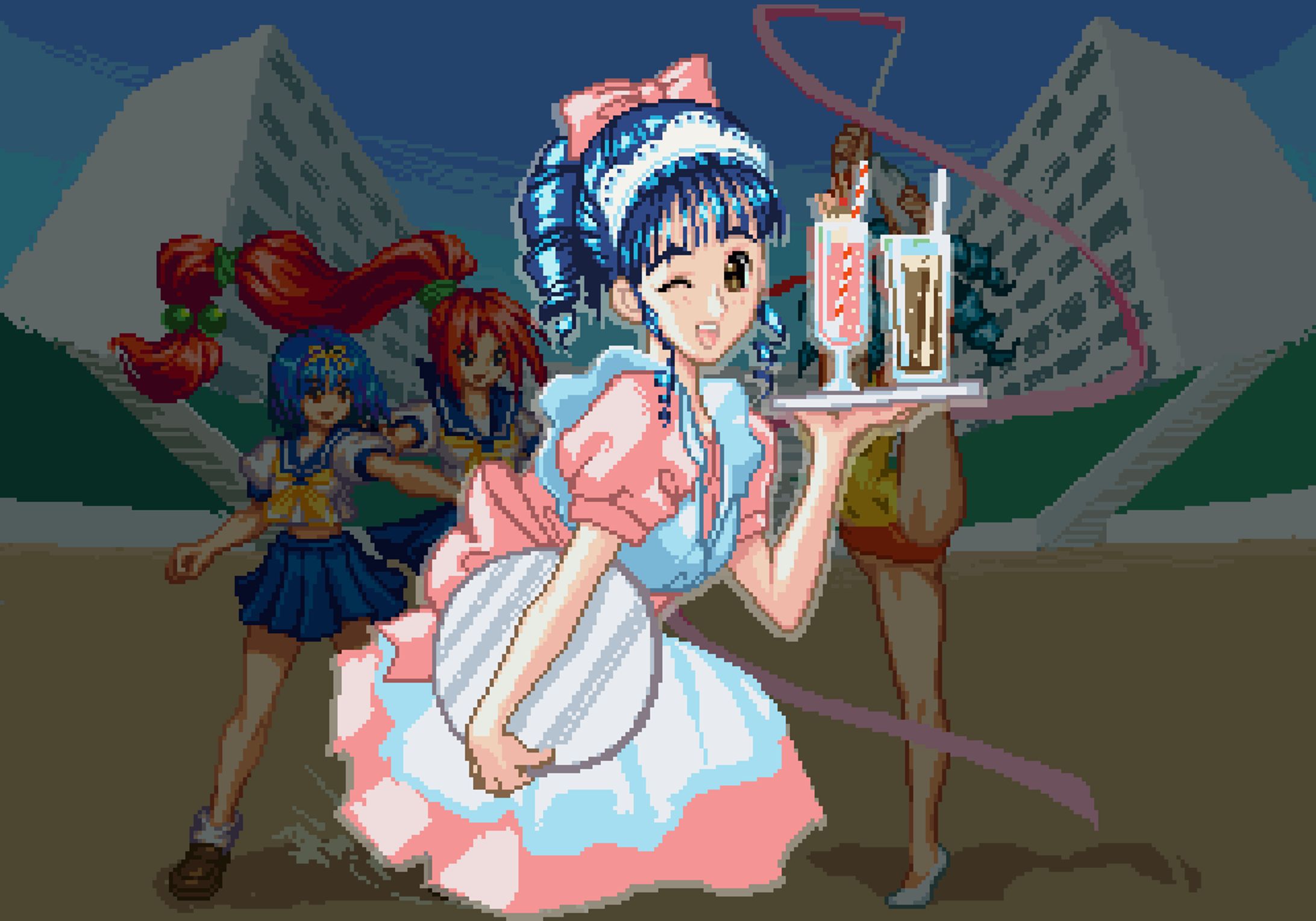 ファンアートドットアート、ピクセルアート、pixel art-1