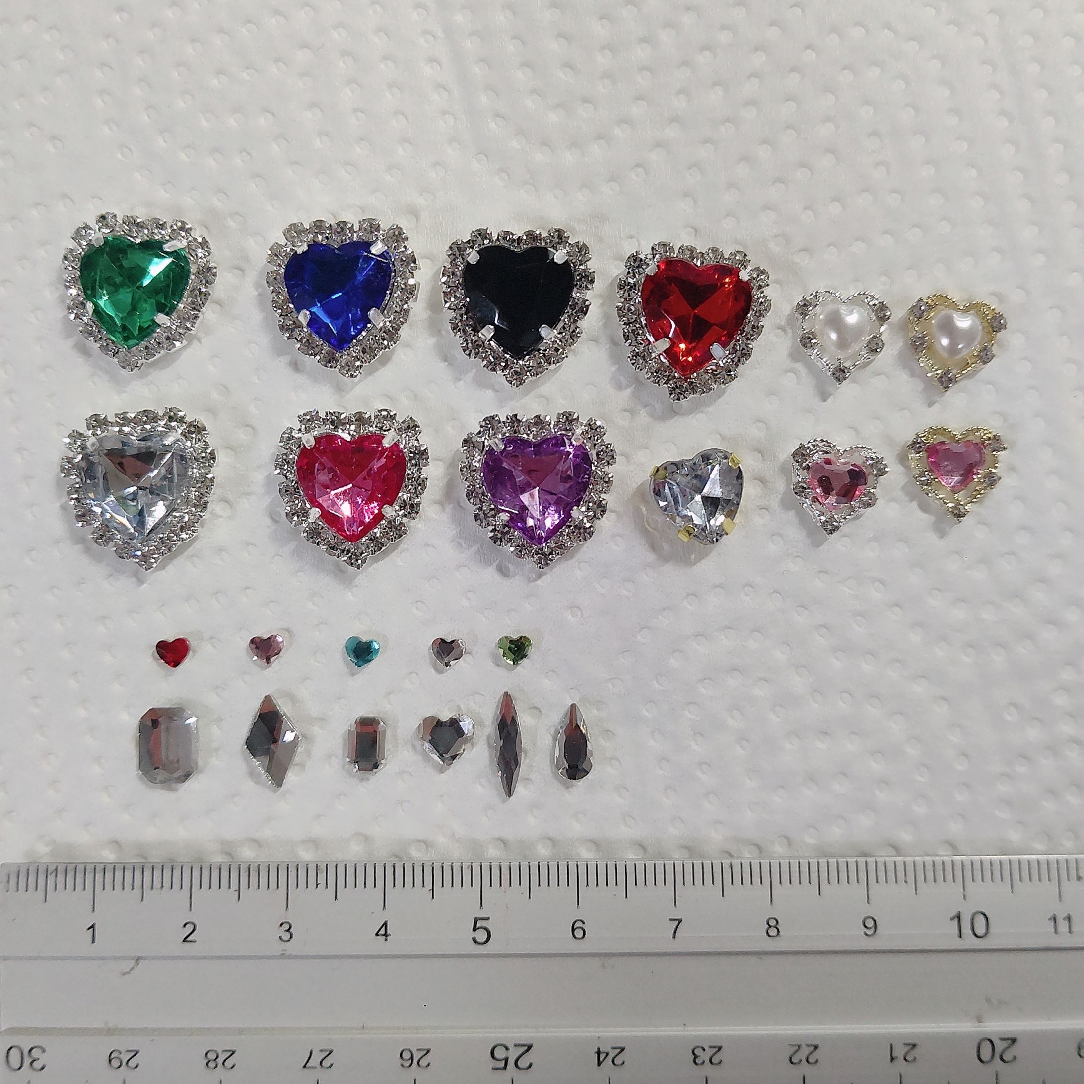 ストーン、ビジュー、パール、シェル、埋めつくし-1