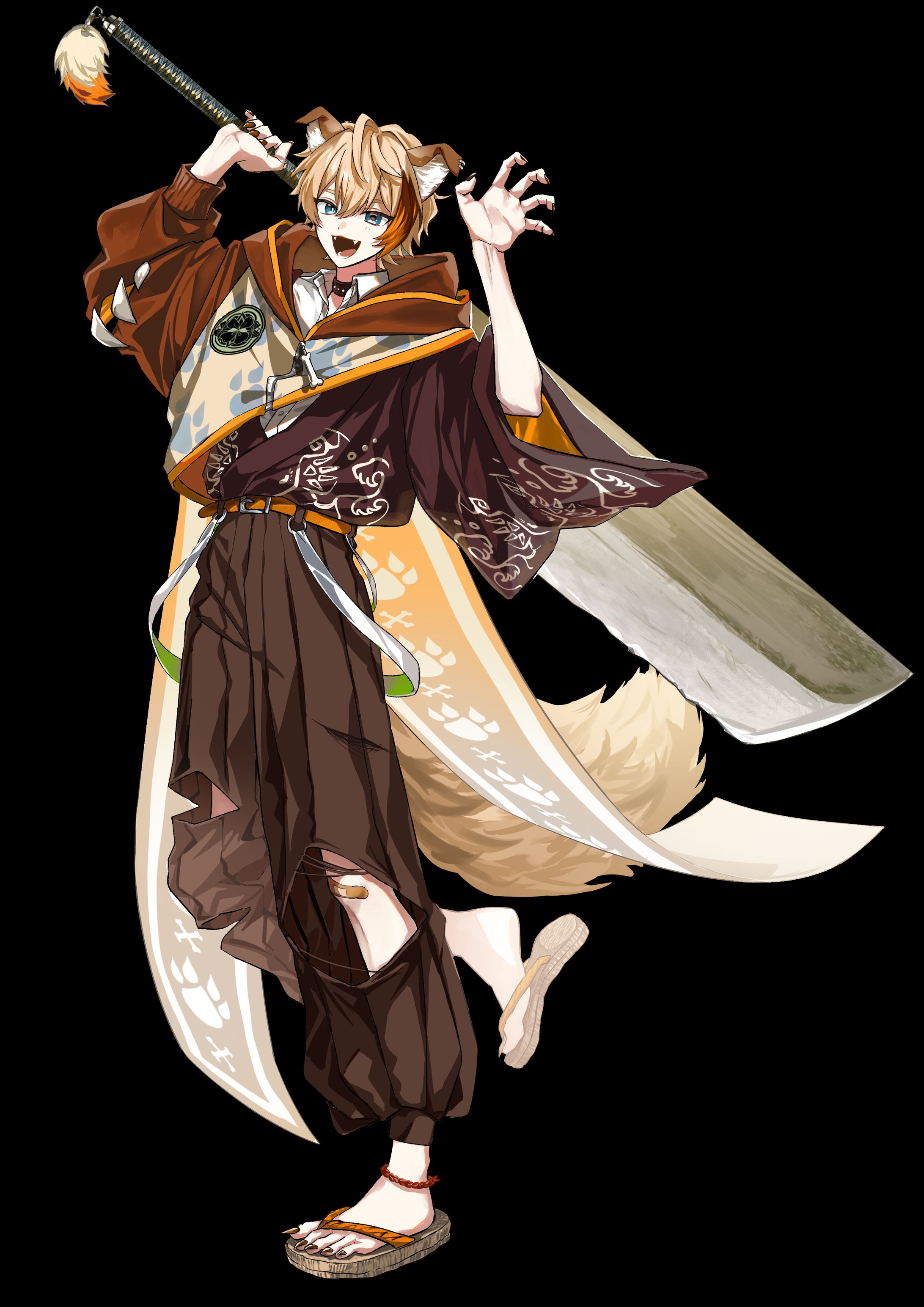 個人制作 キャラクター立ち絵・デザイン(卯 虎 戌)-1