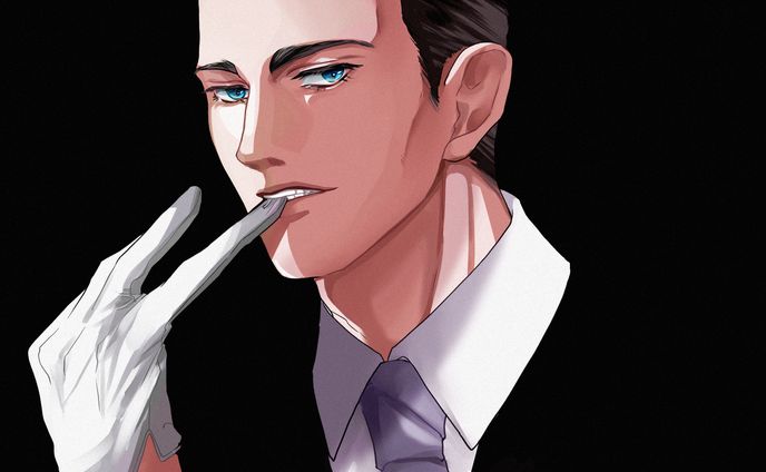 オールバック紳士