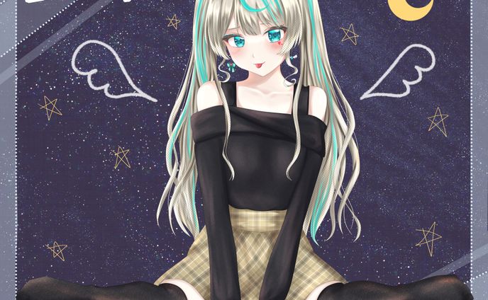 電気代vtuber天羽しろっぷ　ファンアート
