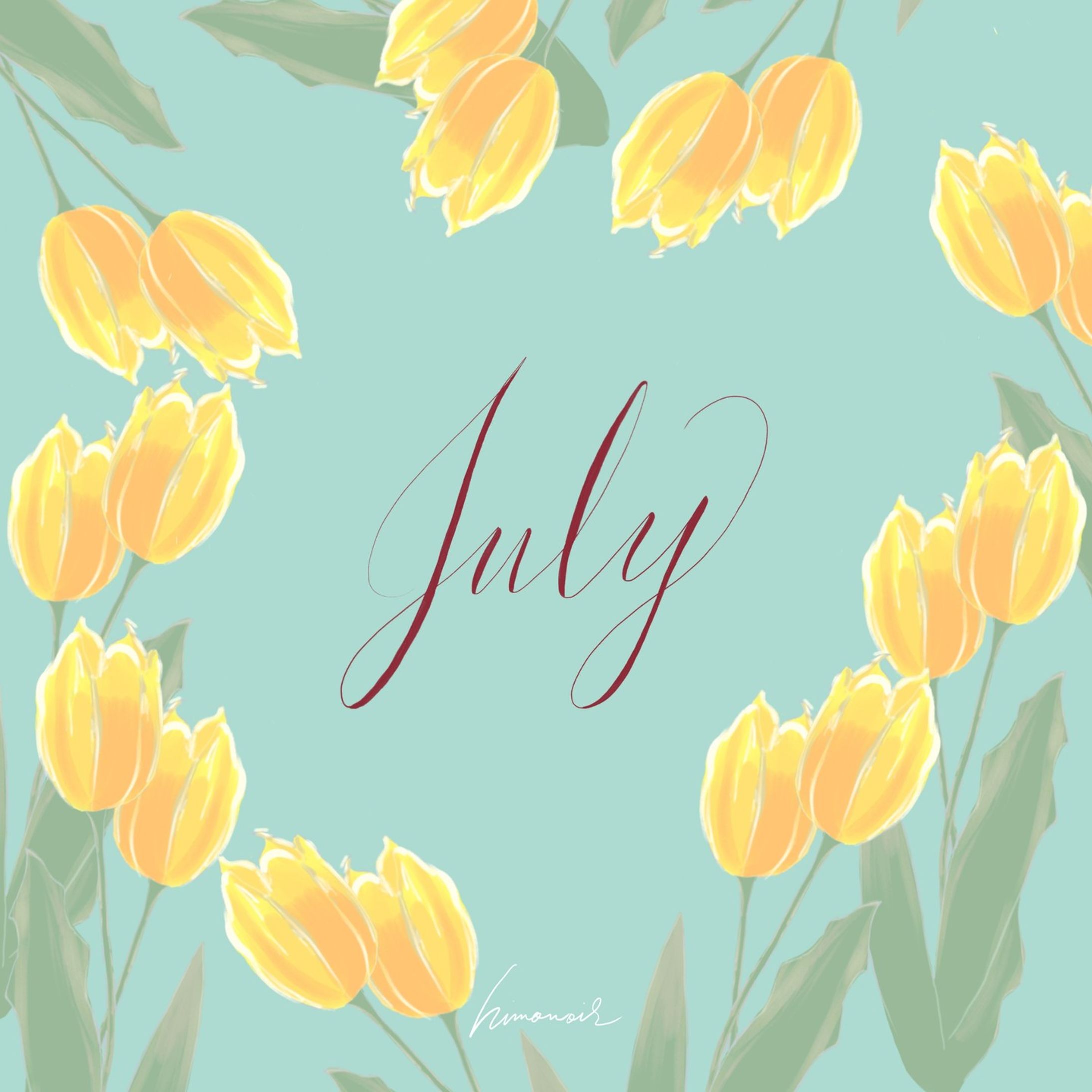・
July Tulips

5月に咲いたチューリップ
今描きたいから
今描いちゃお

絵の中のチューリップは
7月に咲きました🌿

#art
#drawing
#fresco
#calendar
#flower
#tulips
#july
#calligraphy
#fakecalligraphy
#NFT
#metaverse
#textiledesign
#7月
#チューリップ
#花
#絵本
#挿絵
#テキスタイル
#カリグラフィー
#フェイクカリグラフィー-1
