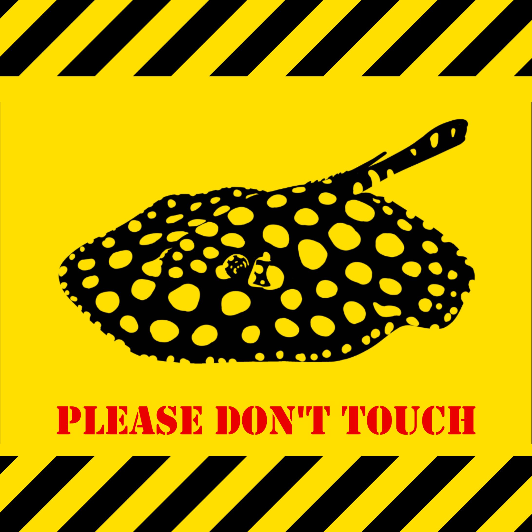 Polka-dot stingray Sticker-1