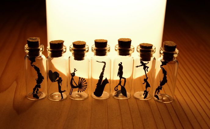 Mini Bottle Art