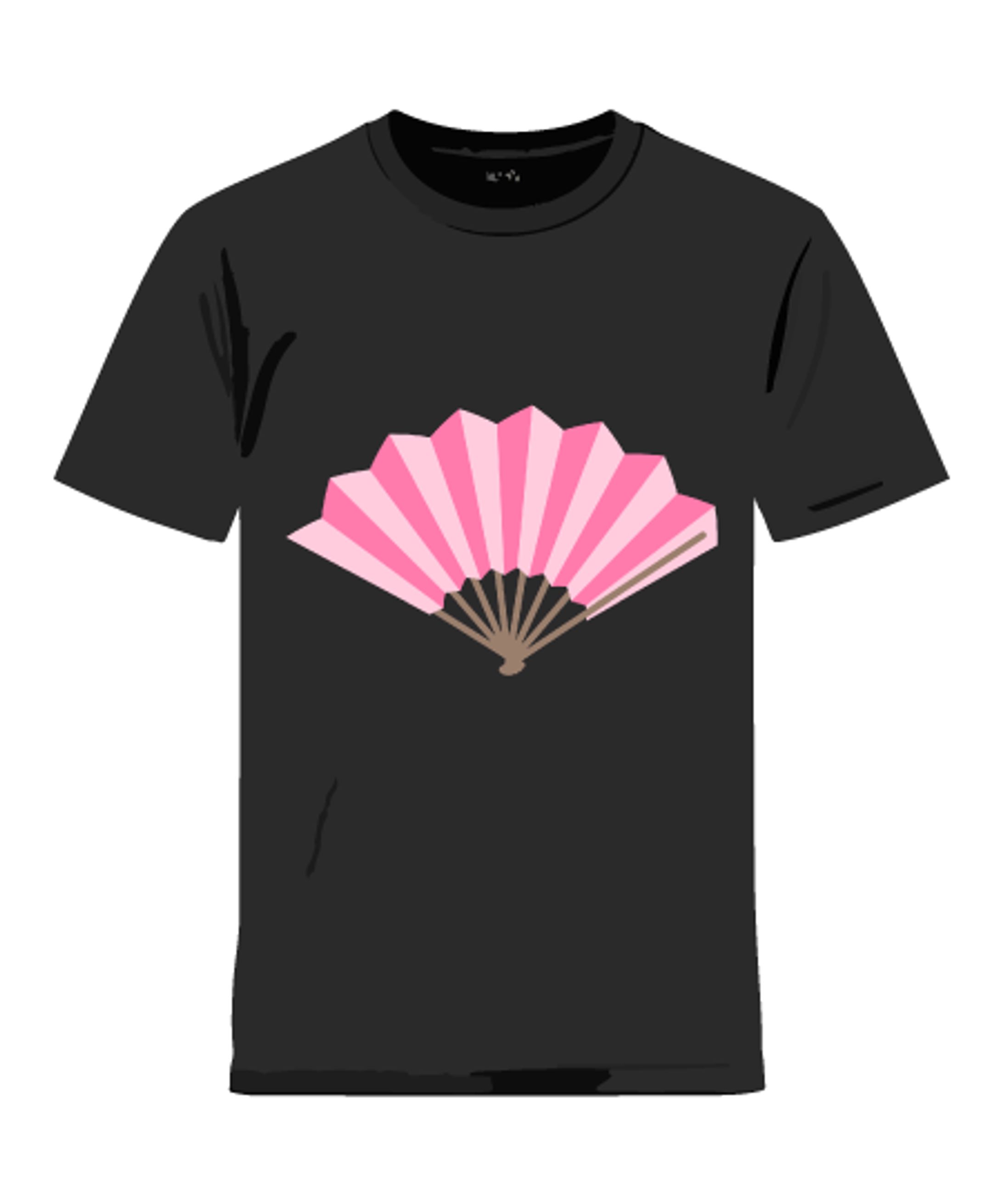 華やかな扇子の和風モチーフ・やさしいピンクの和デザイン-1