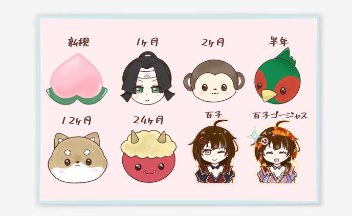 【メンバーシップ バッジ・スタンプ】百子さま