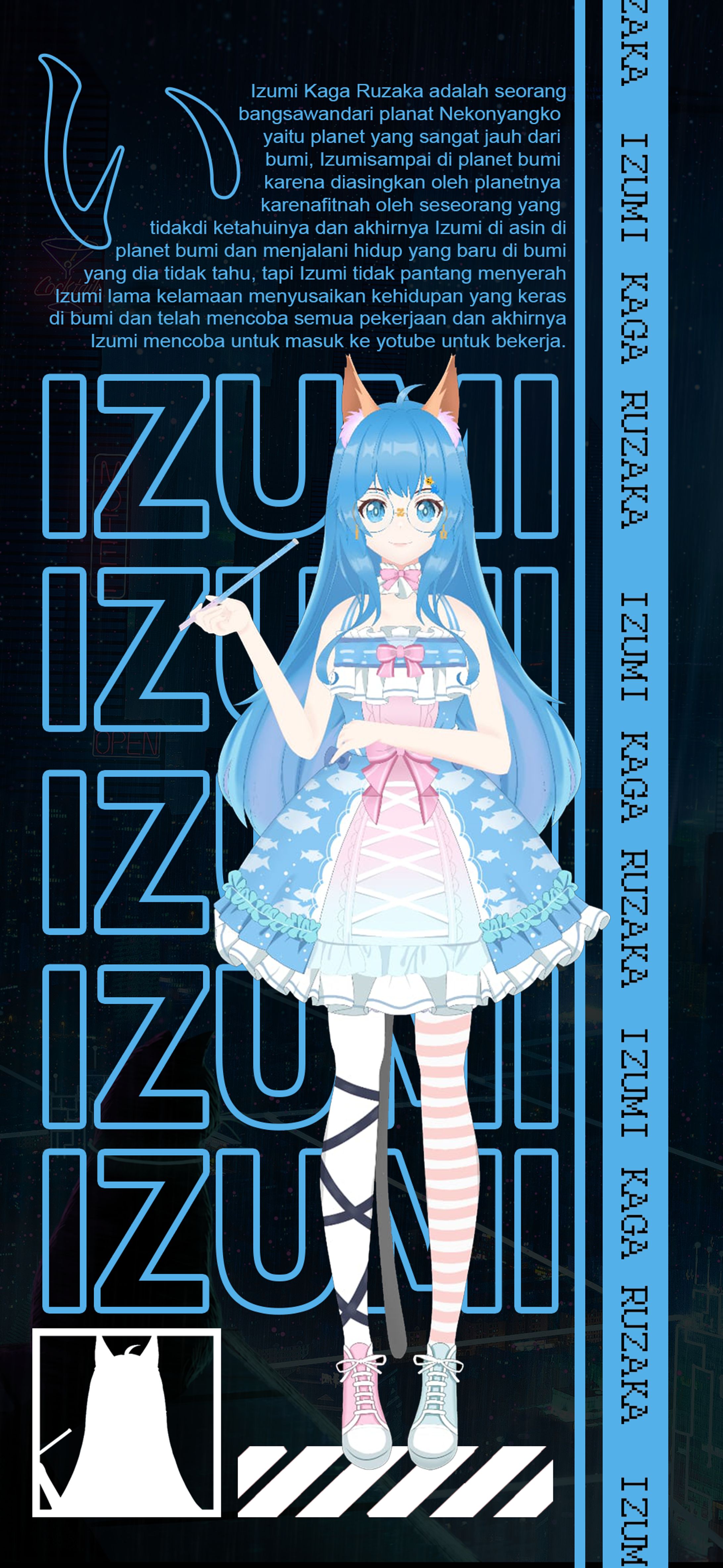 wallpaper Izumi Kaga Ruzaka handphone-1